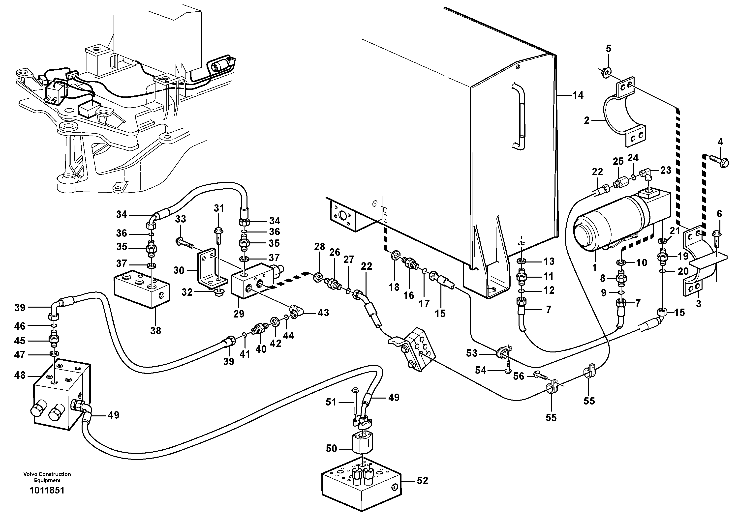 Secondary steering system.  82324 — volvo parts diagram