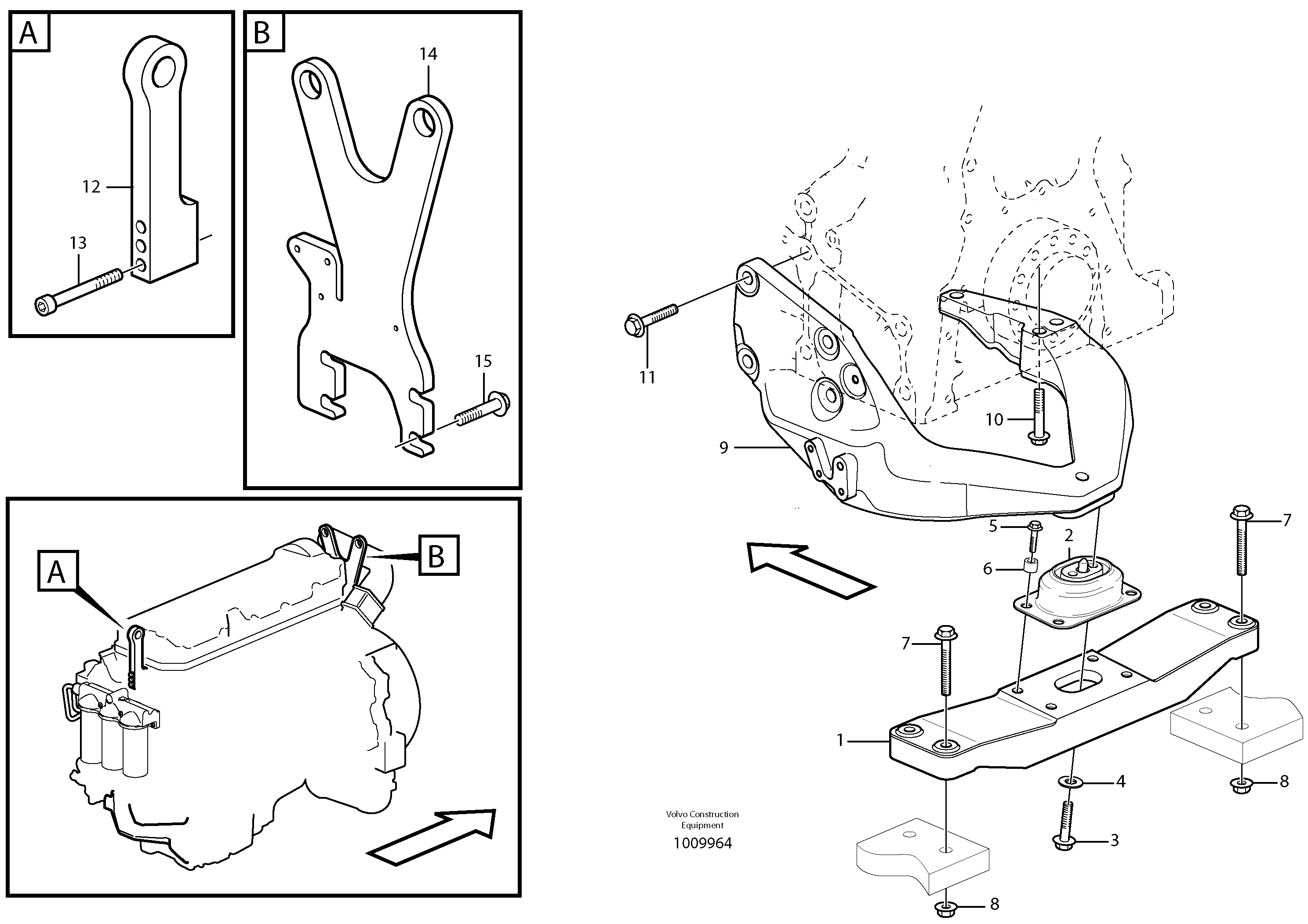 Engine mounting — volvo parts diagram