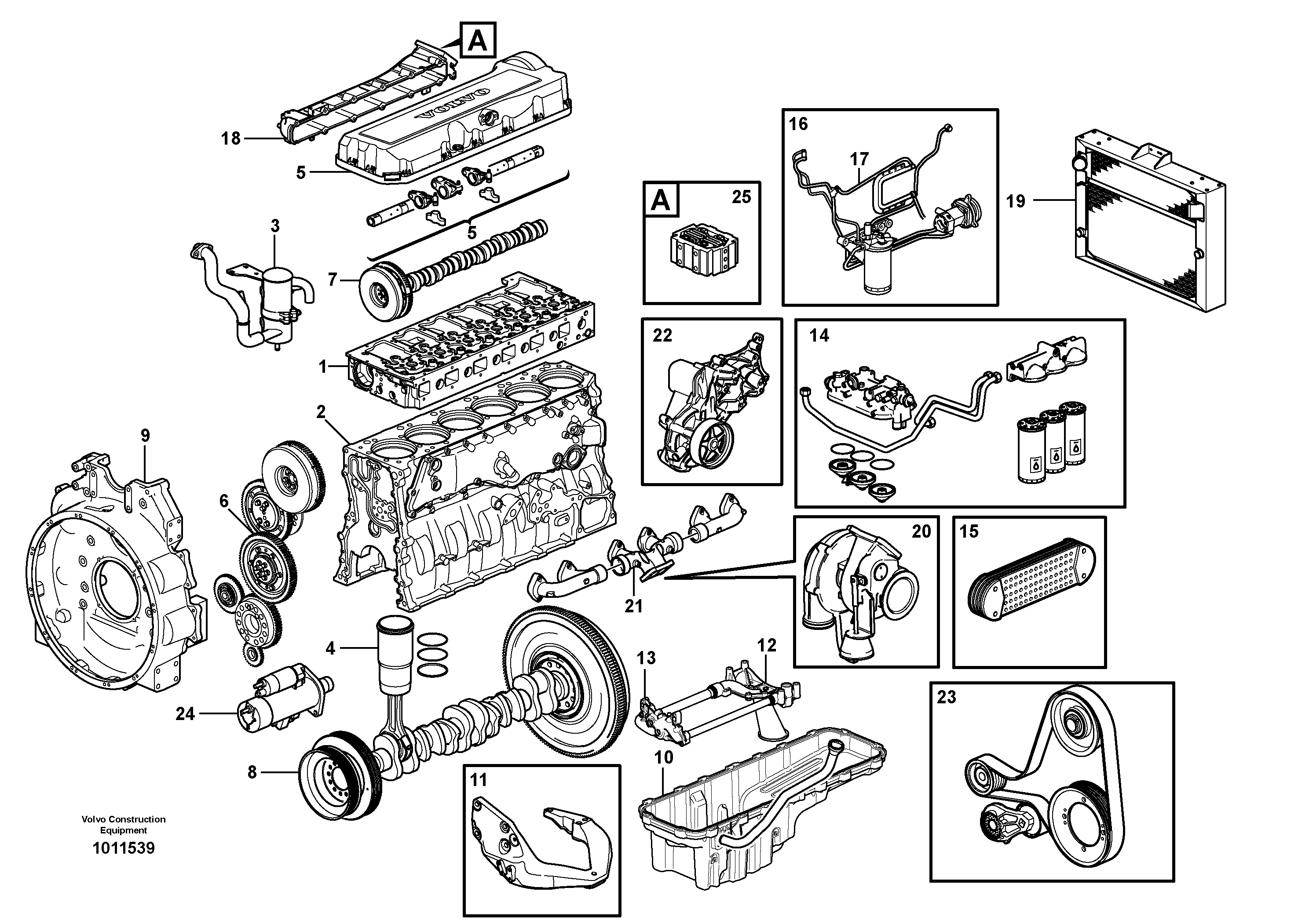 Engine — volvo parts diagram