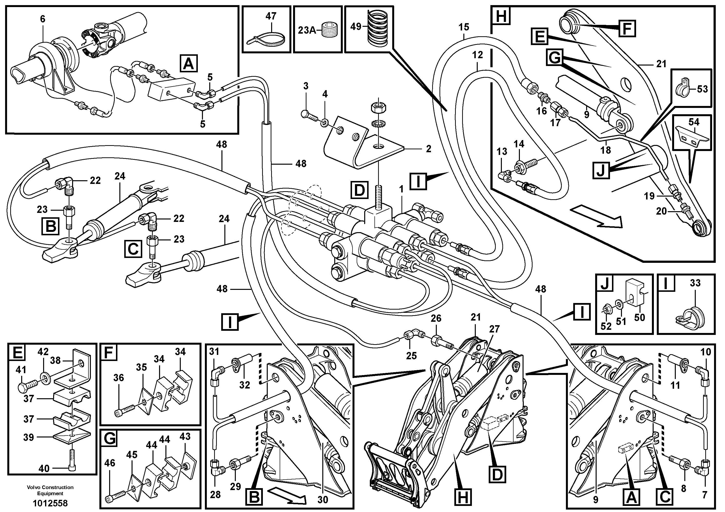 Distribution block, B2.  80959, 82141, 82687 — volvo parts diagram
