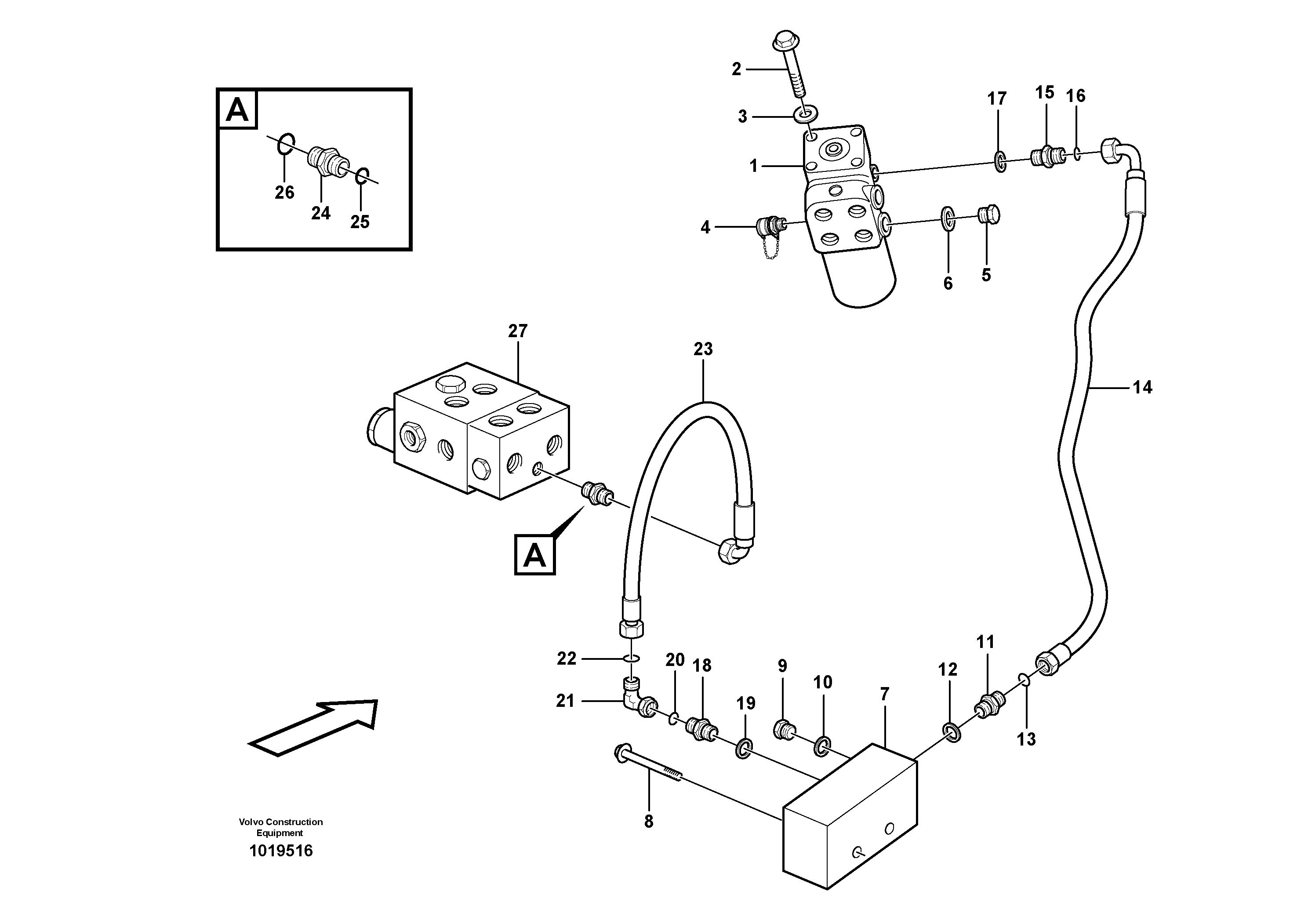 Steering system — volvo parts diagram