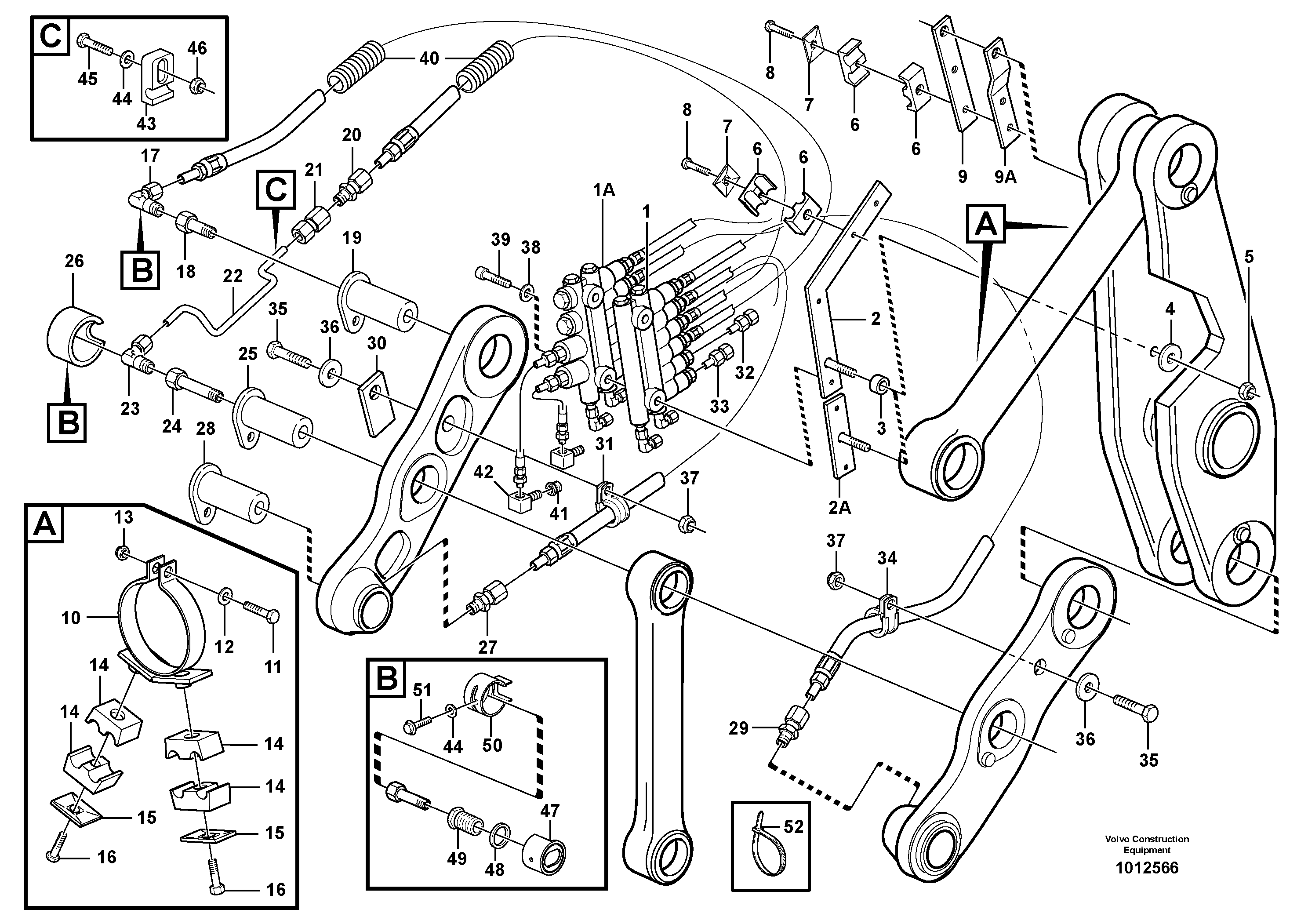 Distribution block, B4.  80959, 82141, 82687 — volvo parts diagram