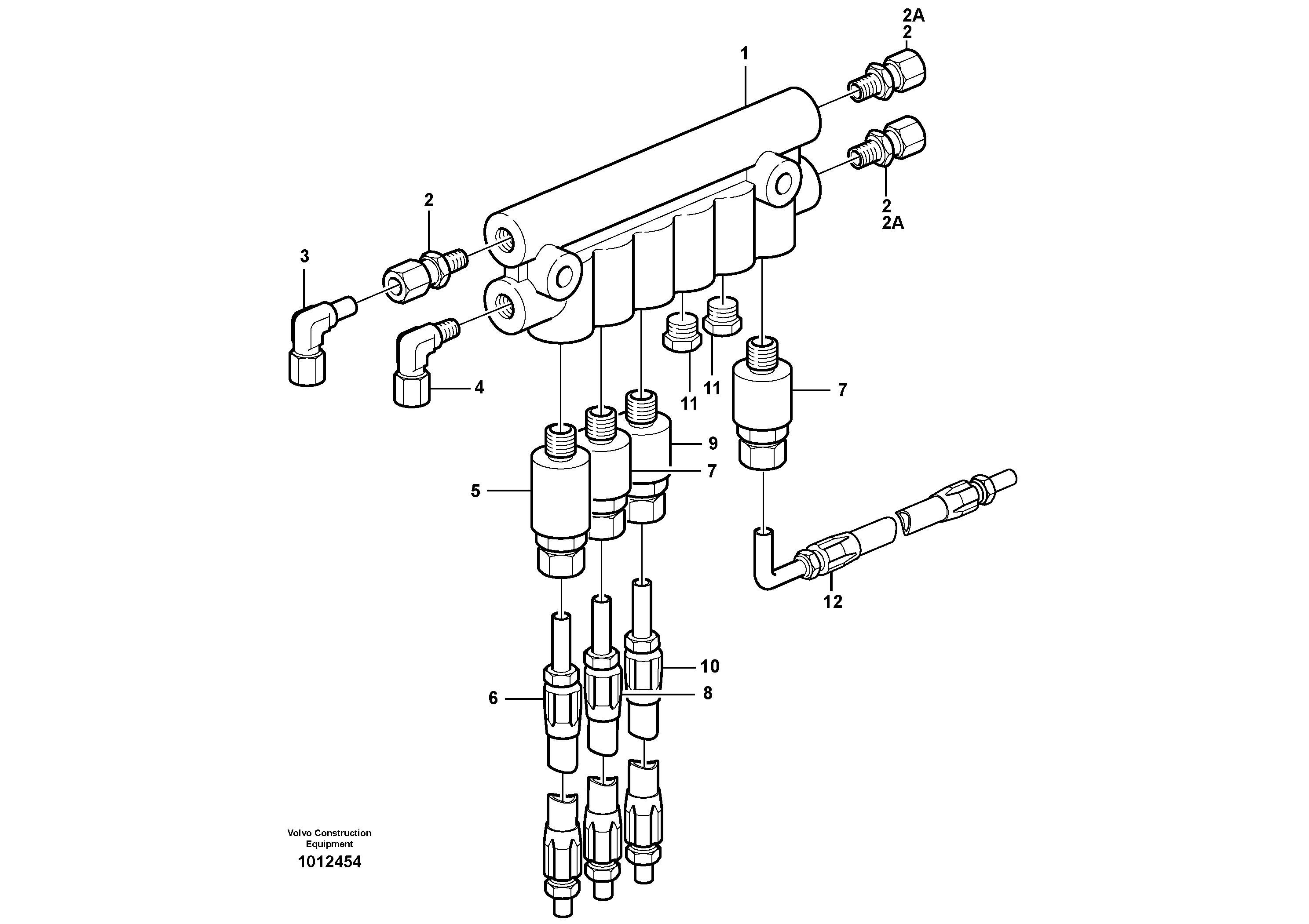 Distribution block, B3.  80959, 82141, 82687 — volvo parts diagram