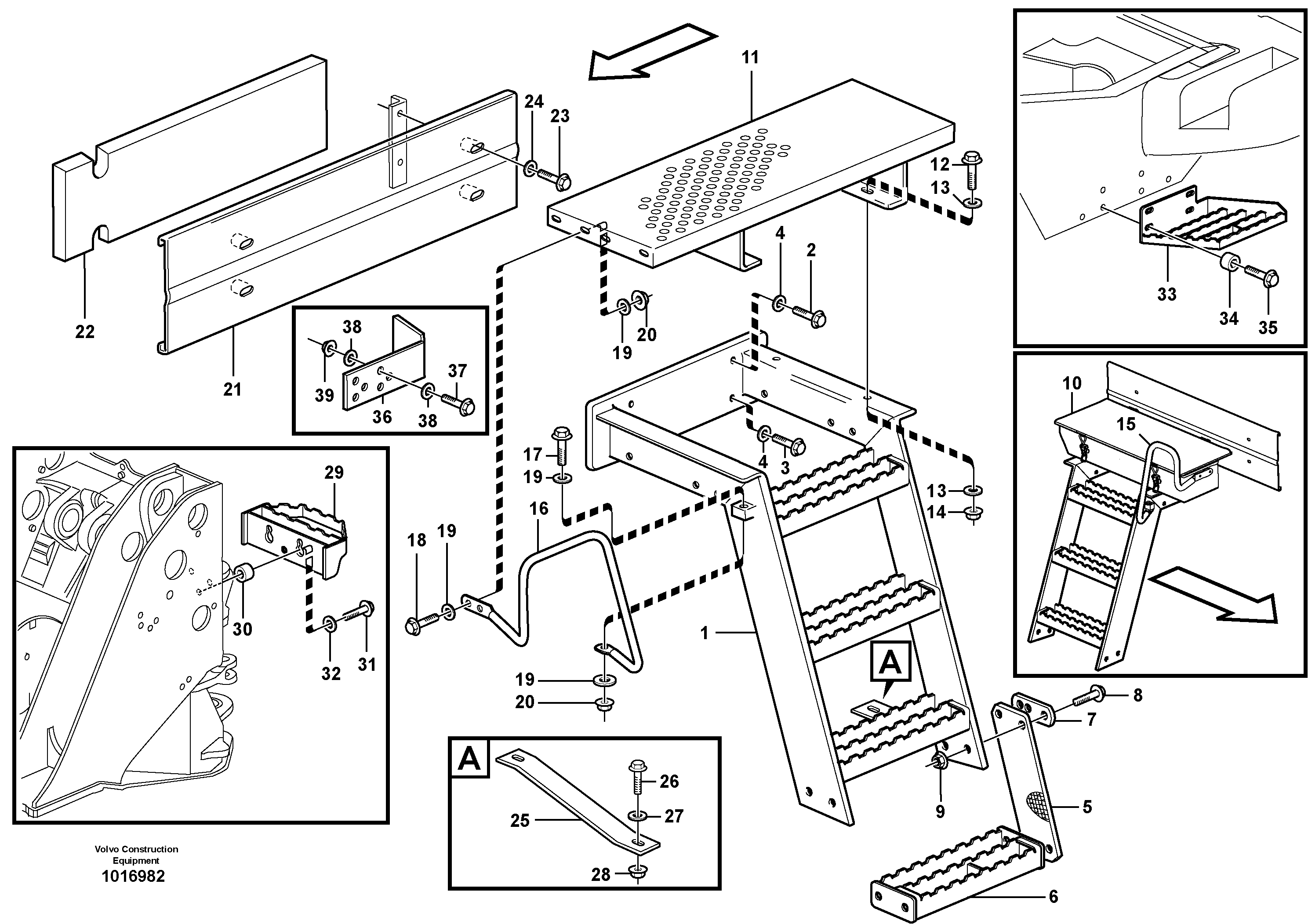 Foot step — volvo parts diagram