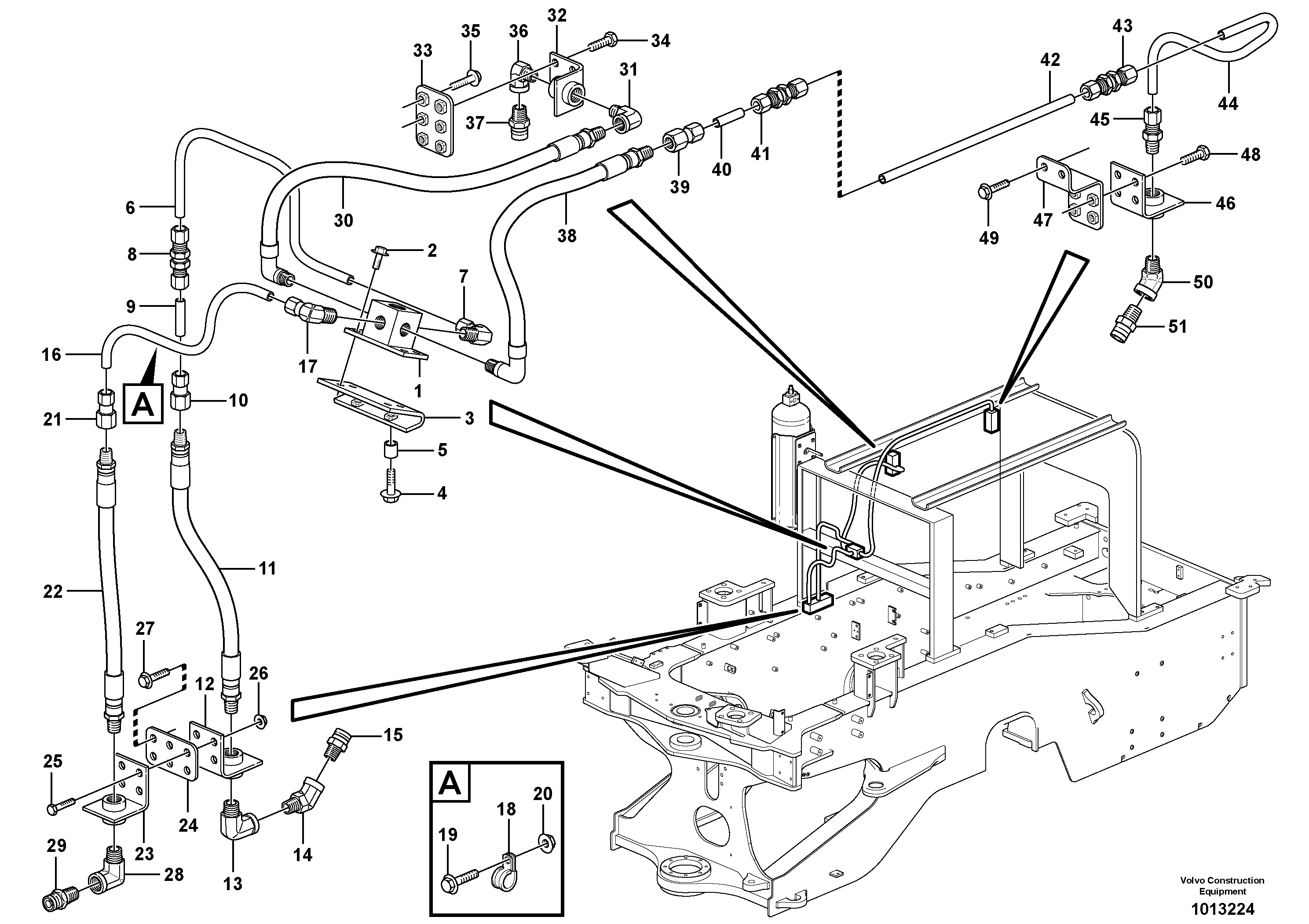 Fire suppression system  82592 SER NO - 8877 — volvo parts diagram