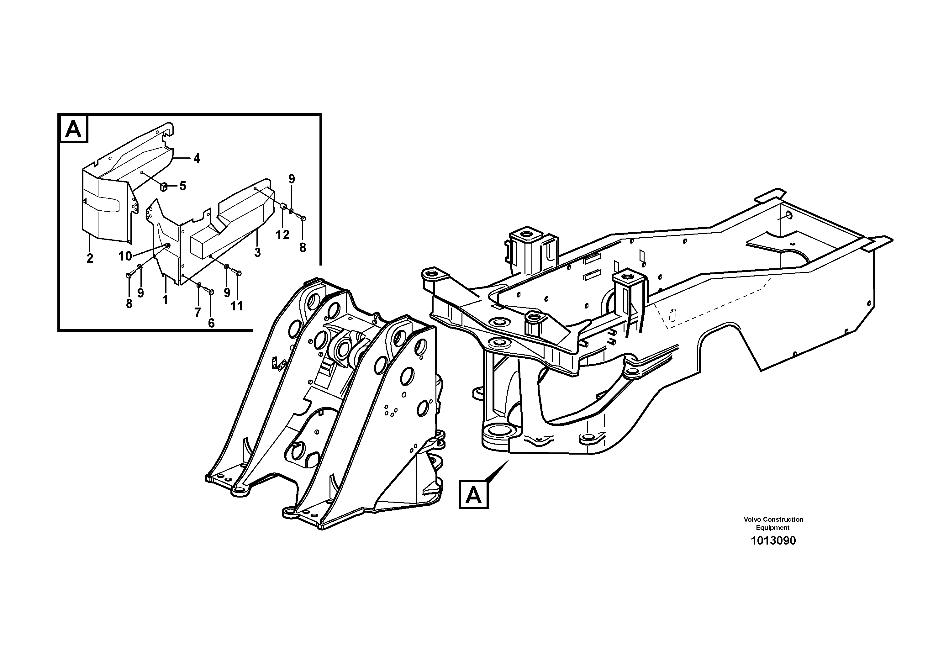 Protecting plates  82209 — volvo parts diagram