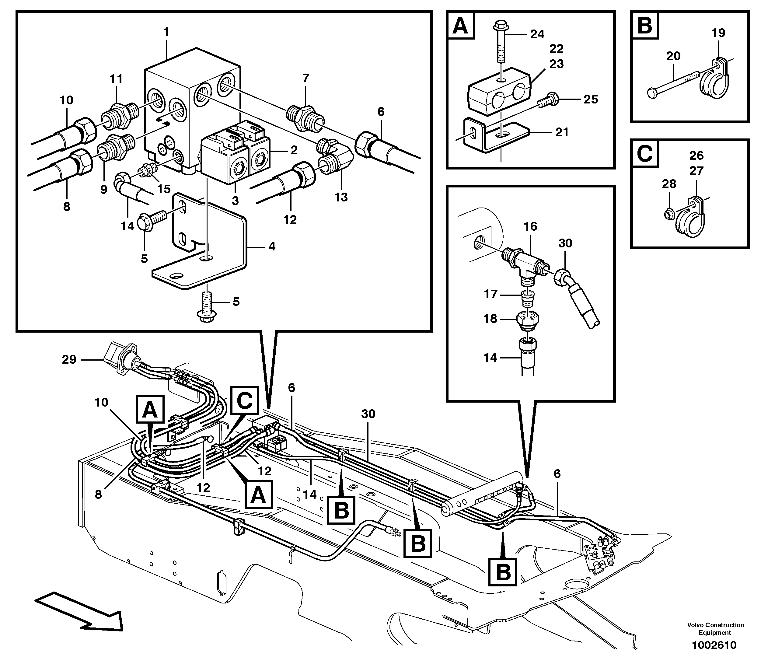 Reversible fan  82403, 82404 — volvo parts diagram