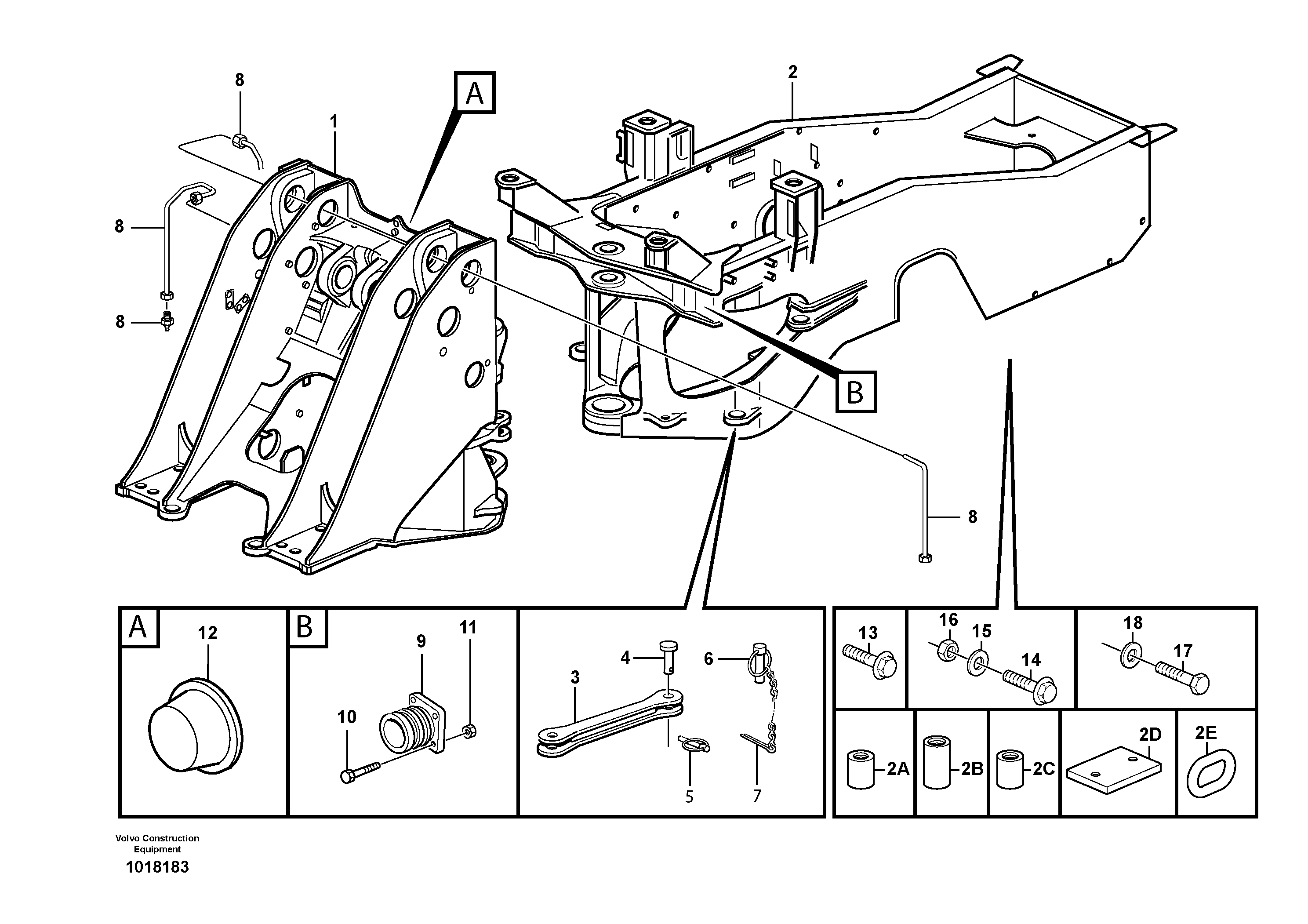 Frame — volvo parts diagram