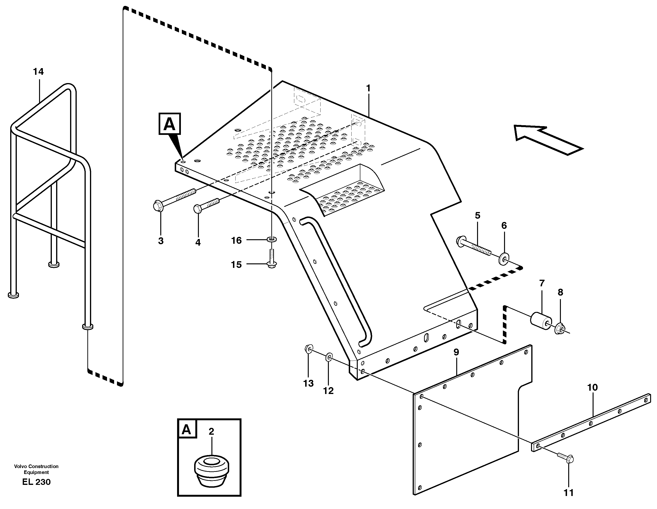 Fender, rear — volvo parts diagram