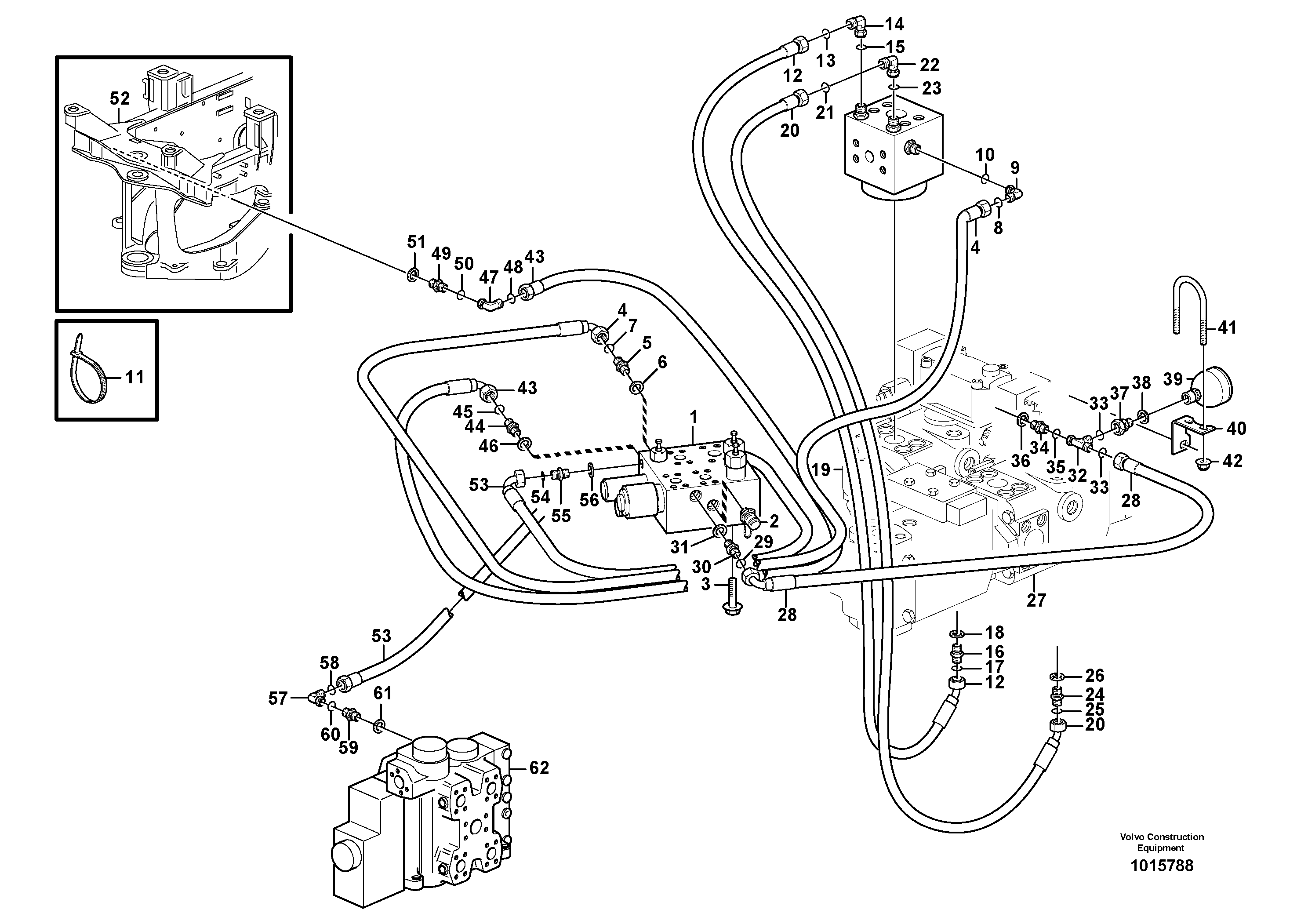 Load sensing line — volvo parts diagram