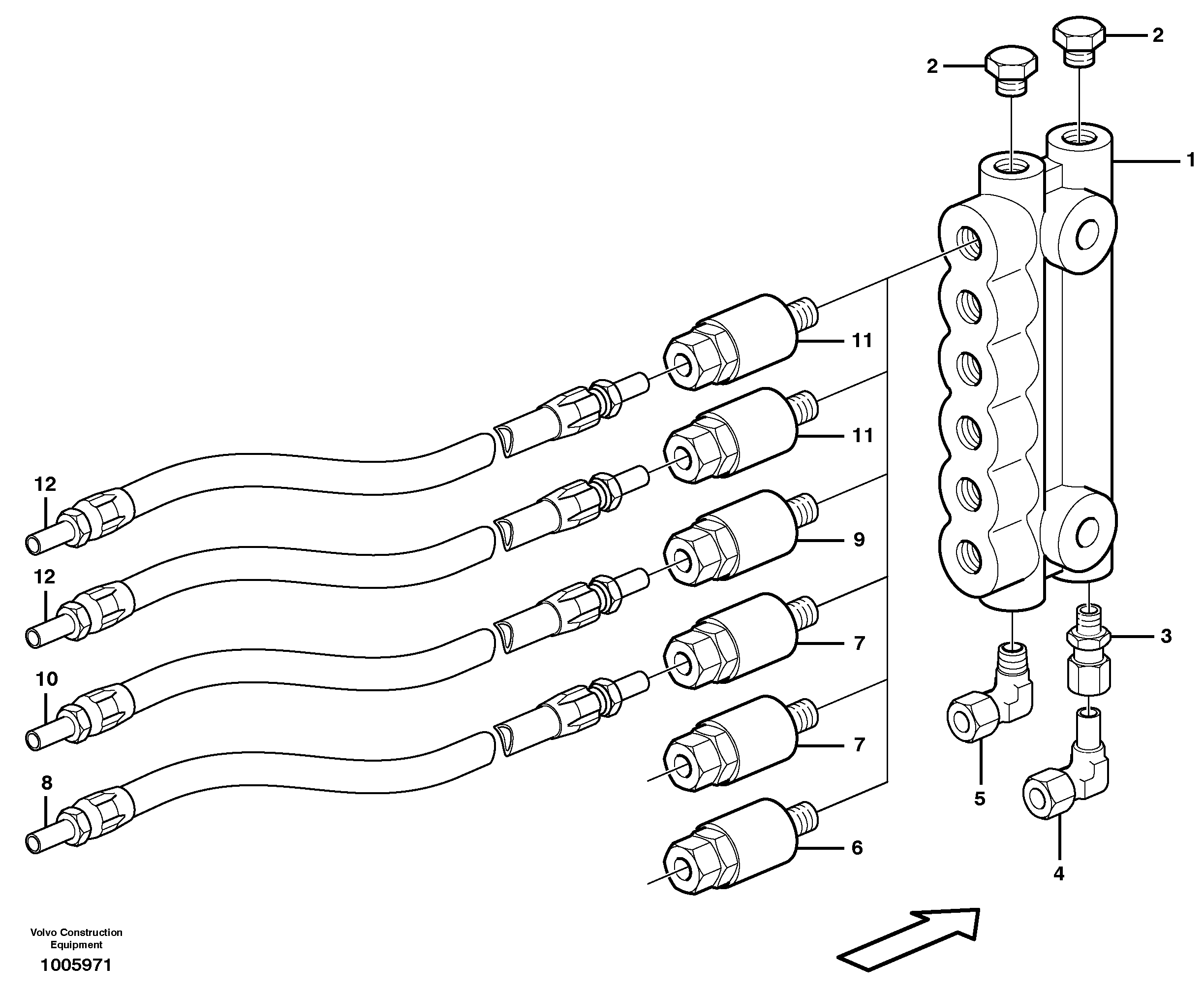 Distribution block, B4.  80959 — volvo parts diagram