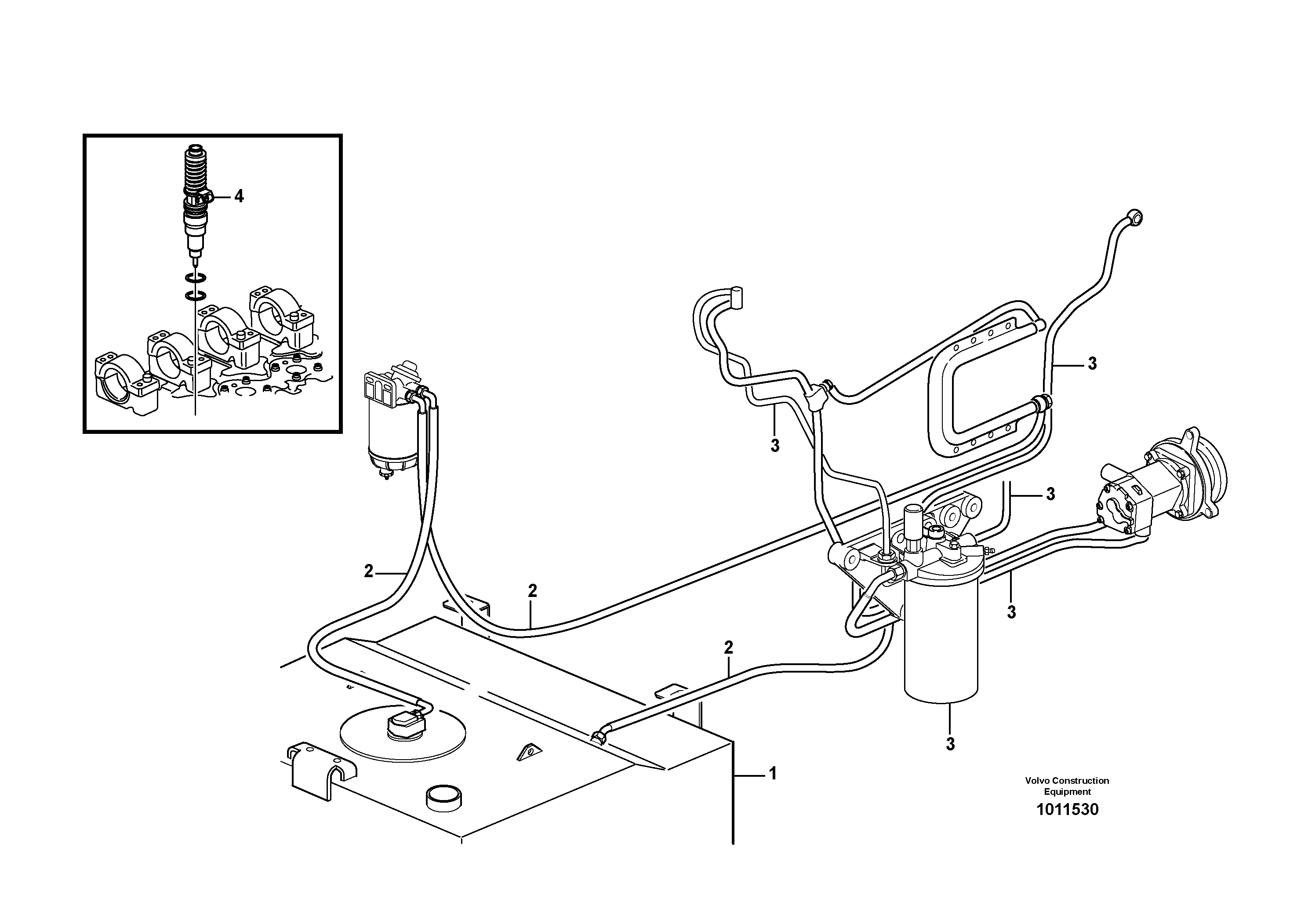 Fuel system — volvo parts diagram