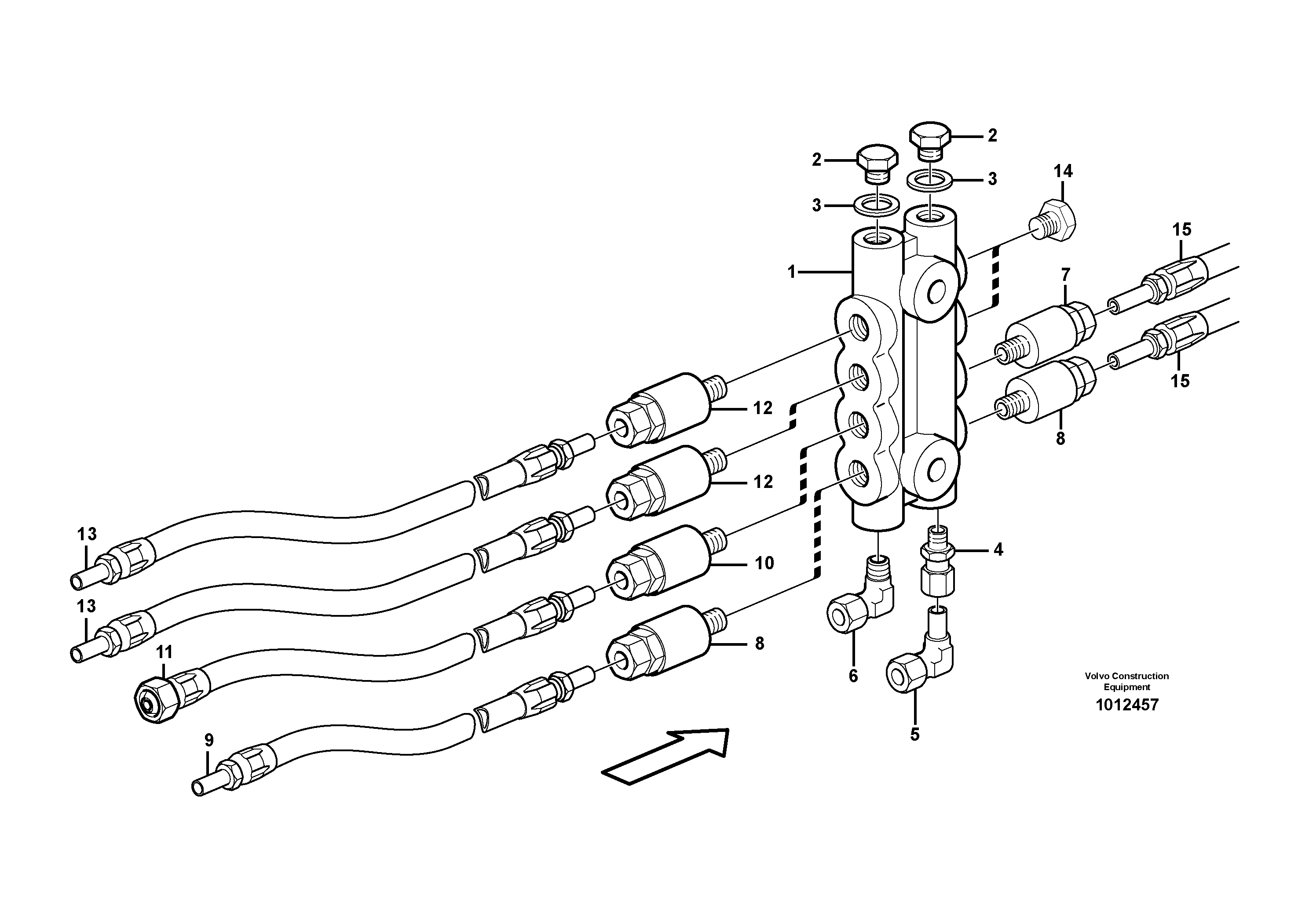 Distribution block, B4.  82141, 82687 — volvo parts diagram