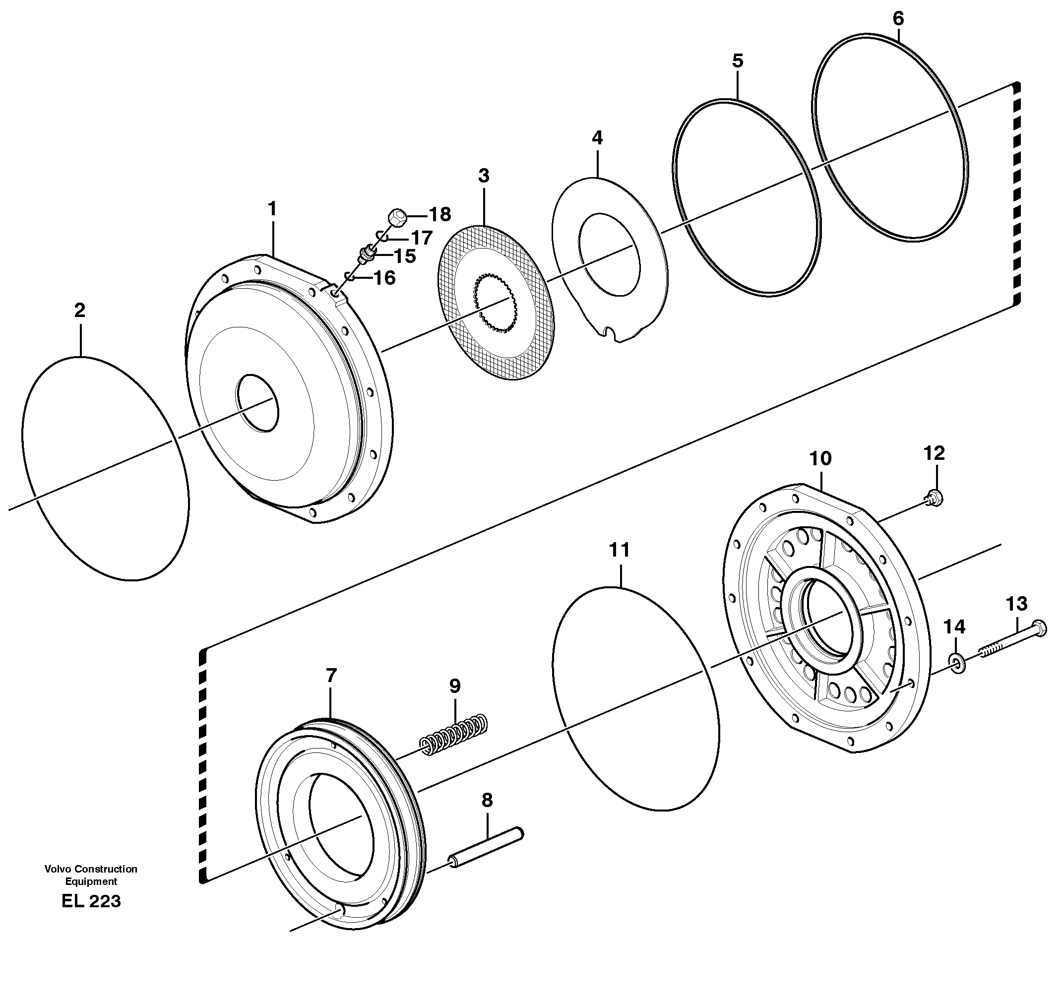 Parking brake — volvo parts diagram