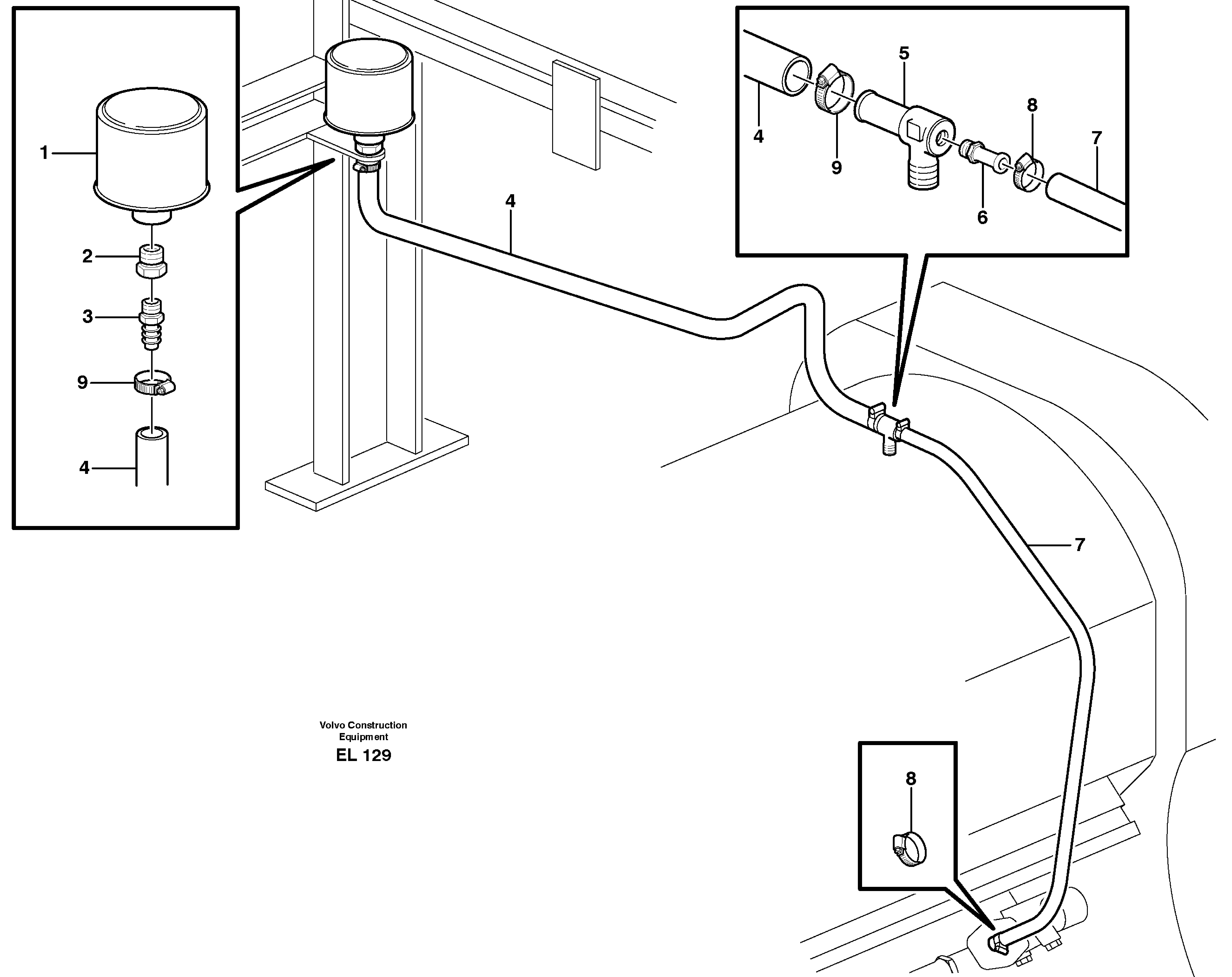 Ventilation for transmission — volvo parts diagram