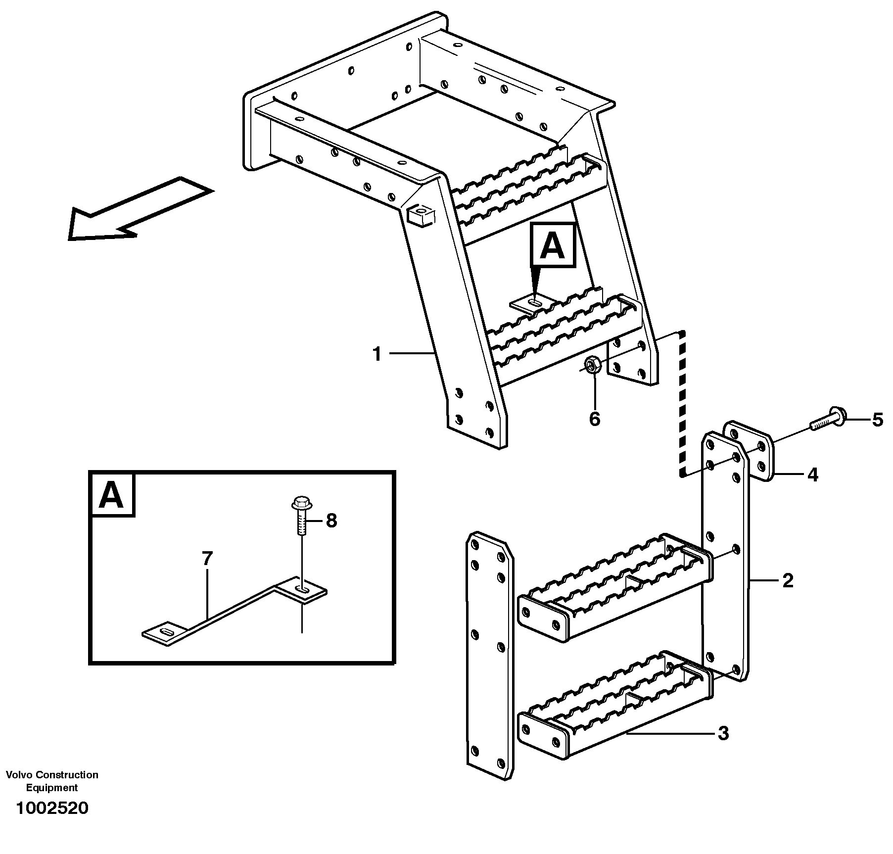 Running board.  82299 — volvo parts diagram