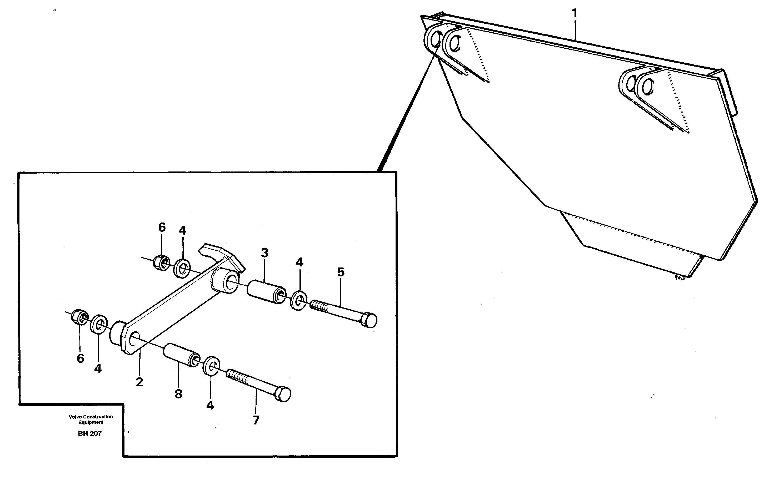 Extra flap 99616 — volvo parts diagram