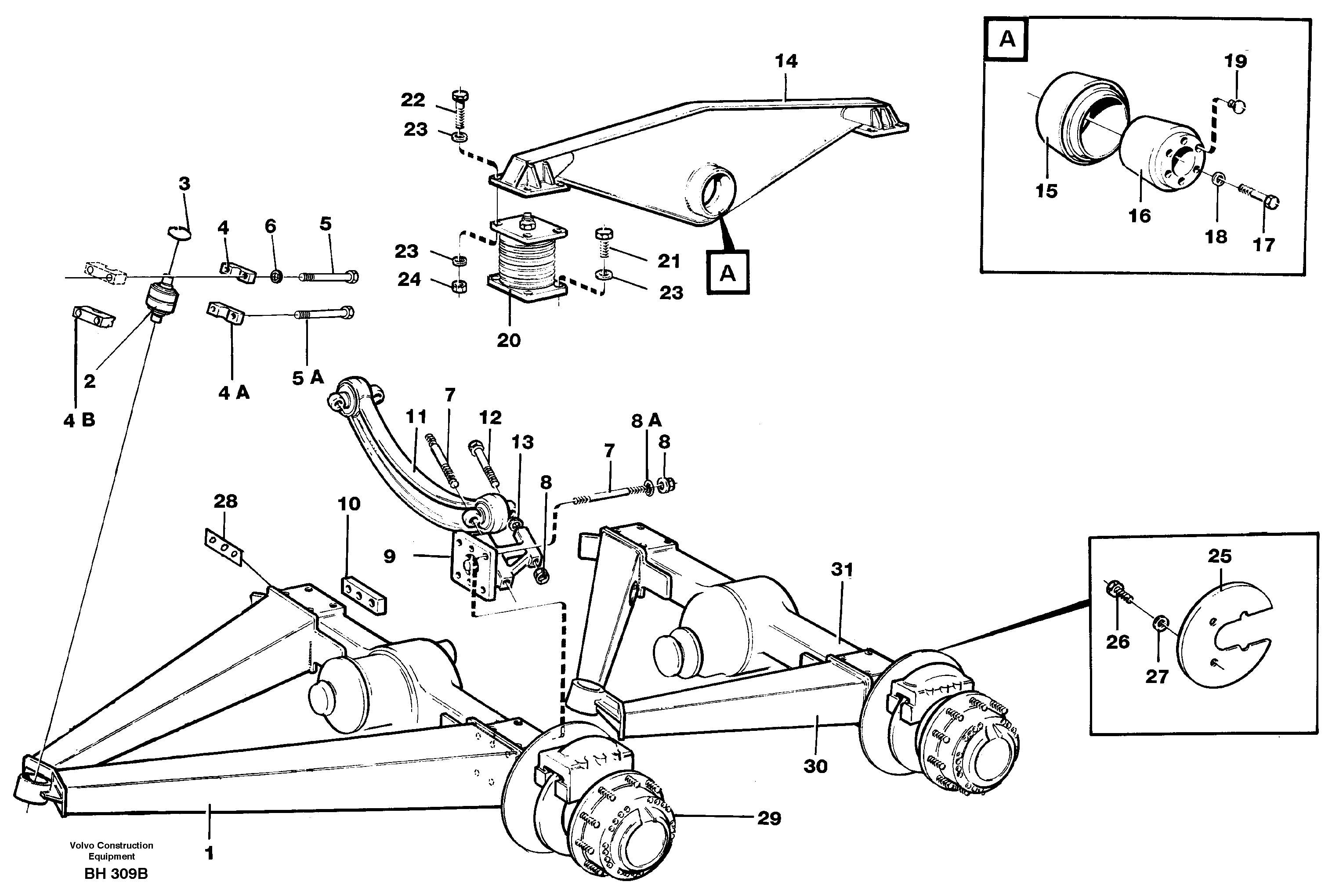 Bogie — volvo parts diagram