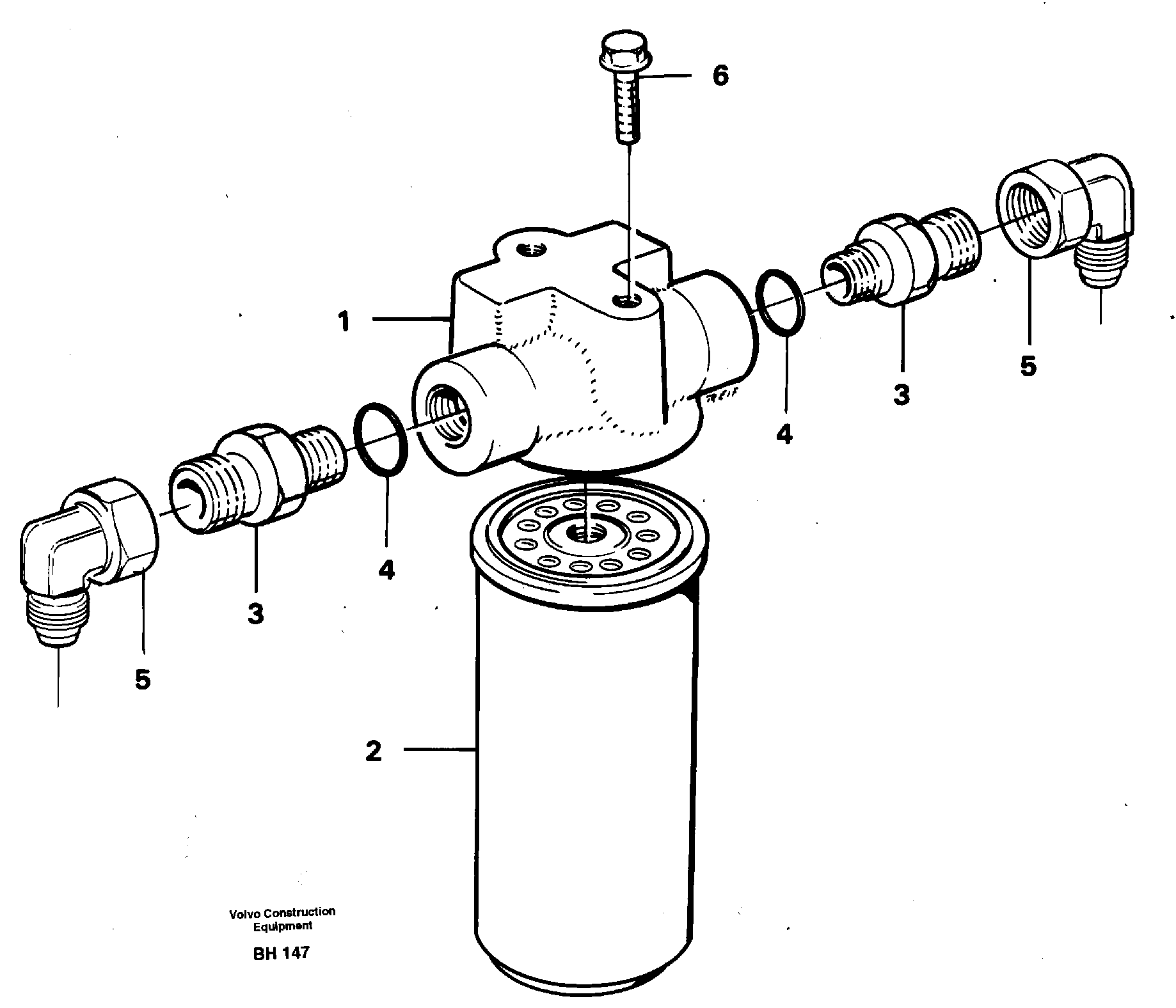 Oil filter, cooling fan — volvo parts diagram