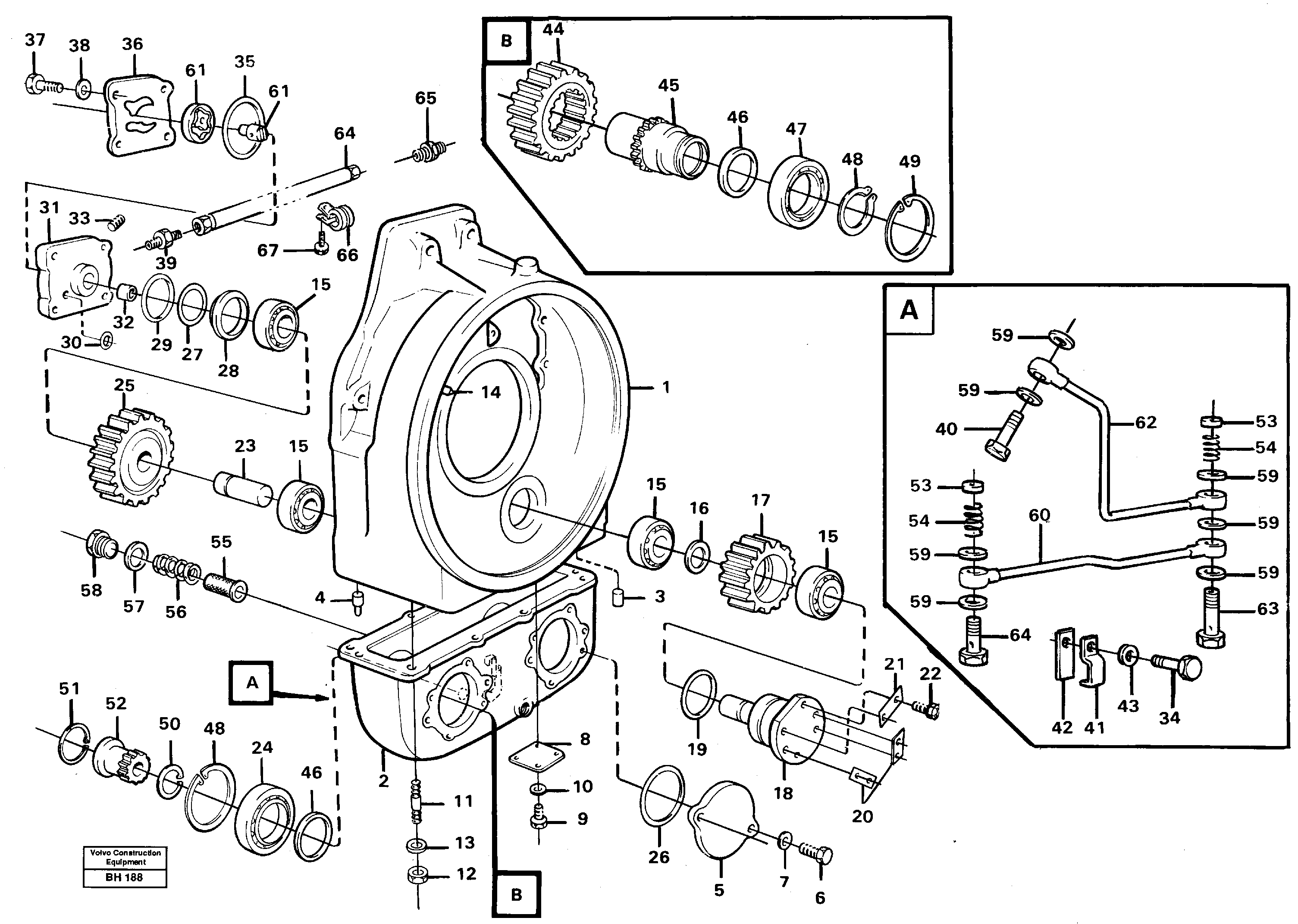 Pump drive — volvo parts diagram