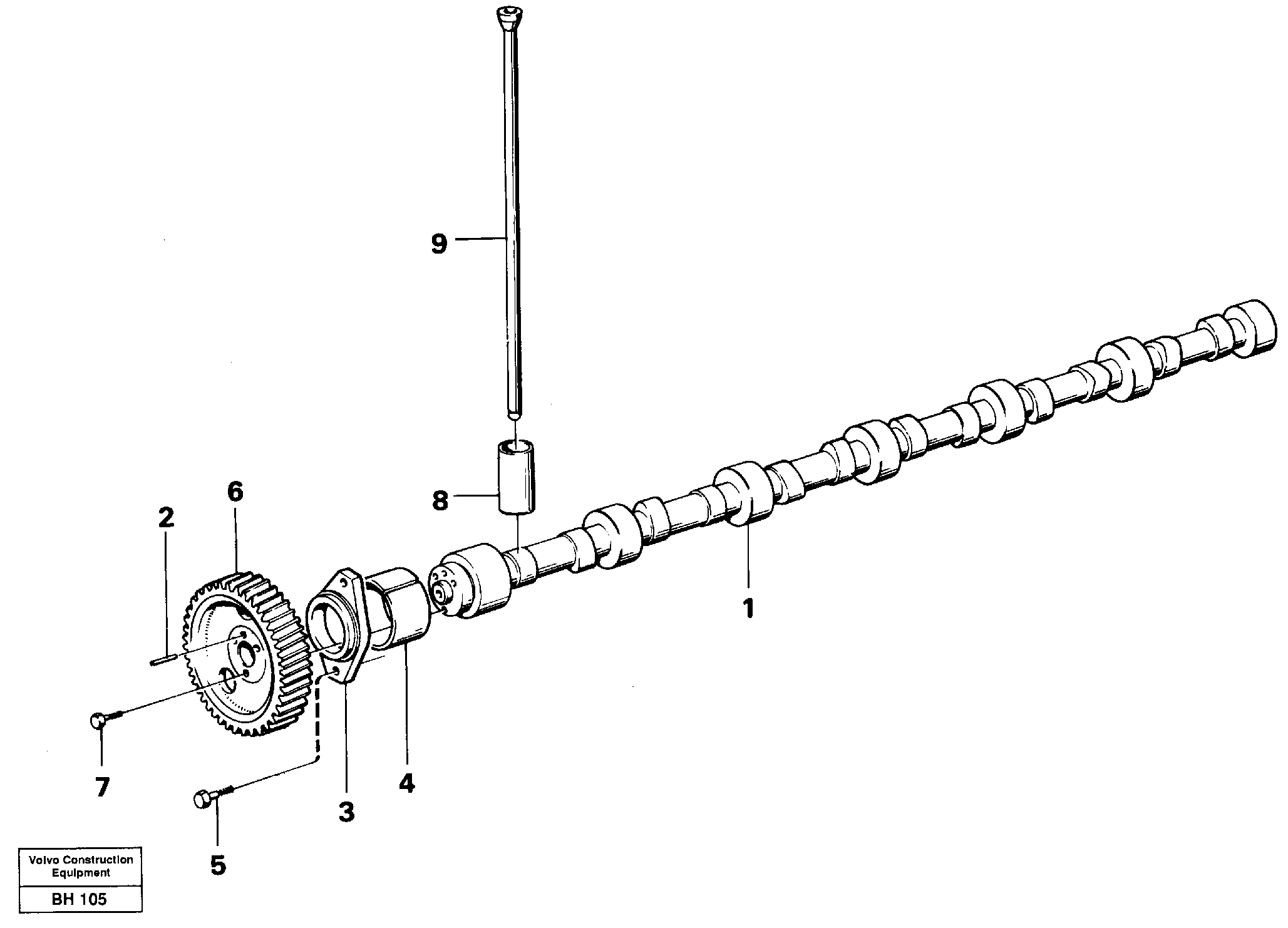 Camshaft — volvo parts diagram