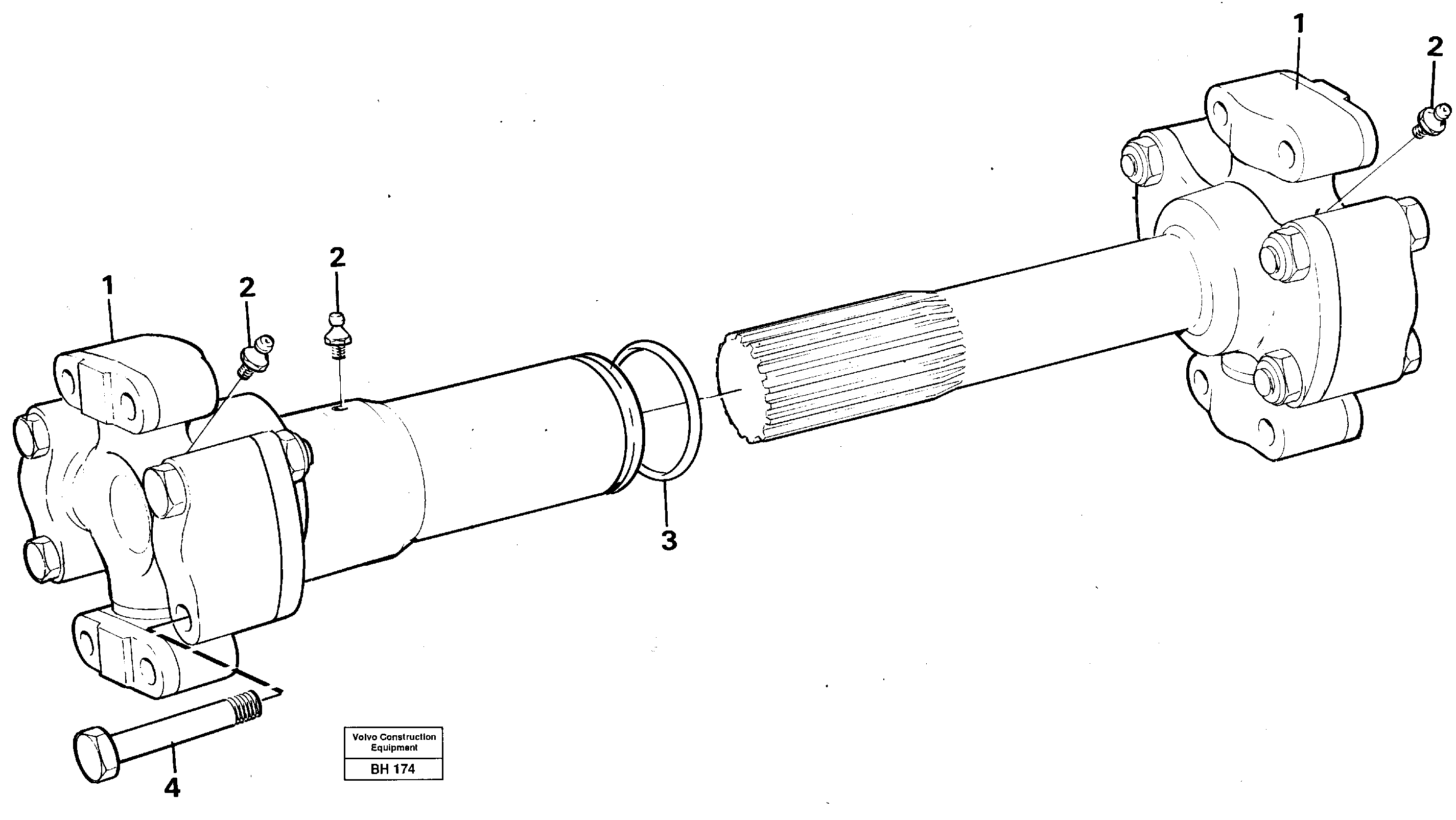 Propeller shaft — volvo parts diagram