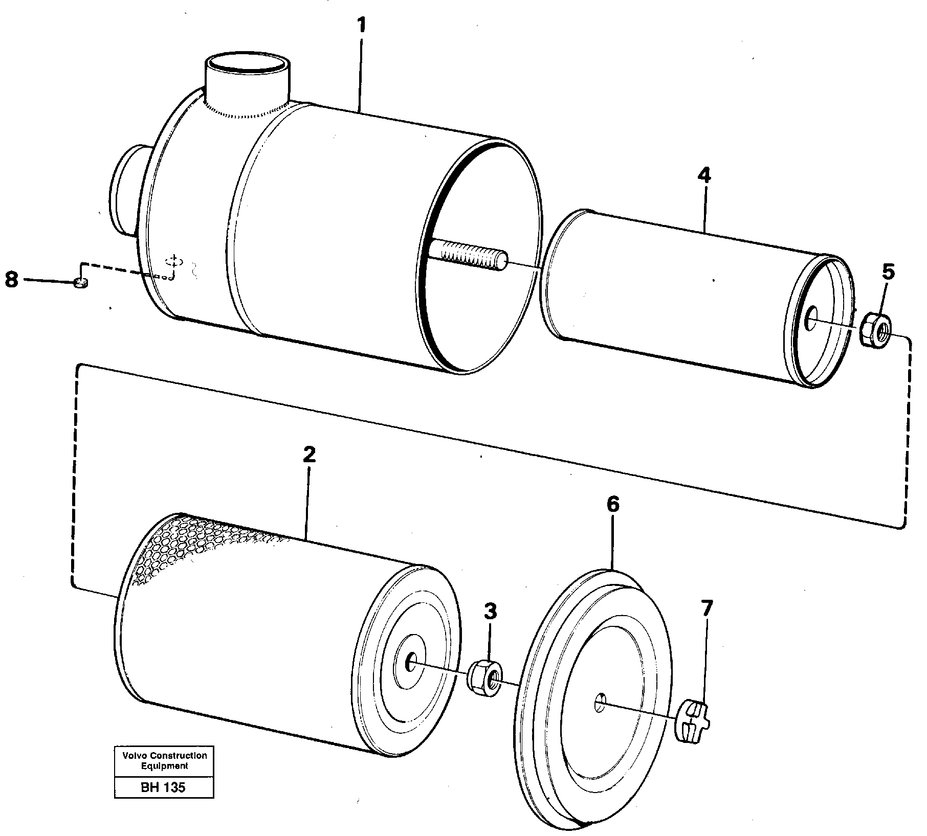 Air filter 92601 — volvo parts diagram