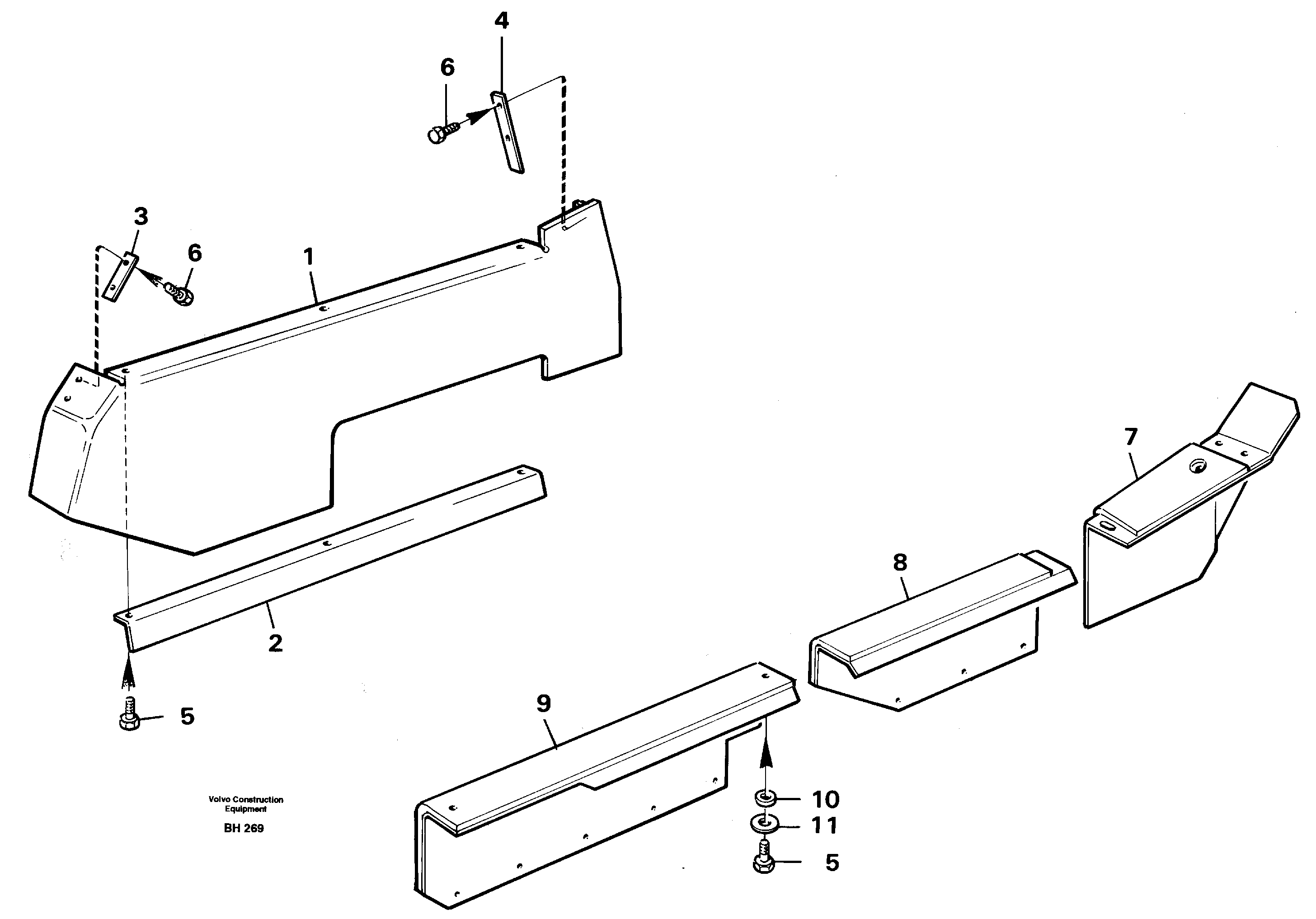 Wheel-housing plates — volvo parts diagram