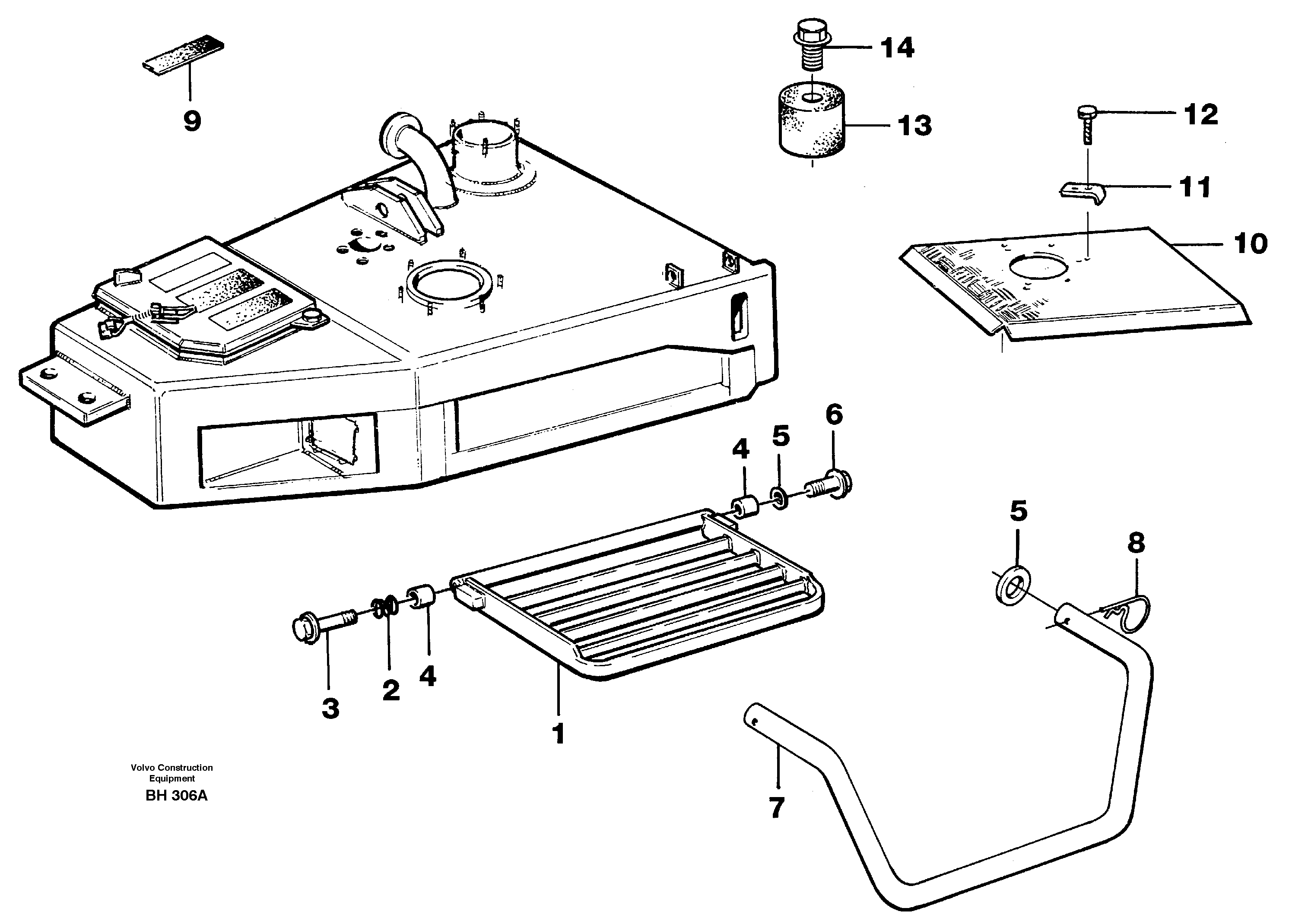 Foot step — volvo parts diagram