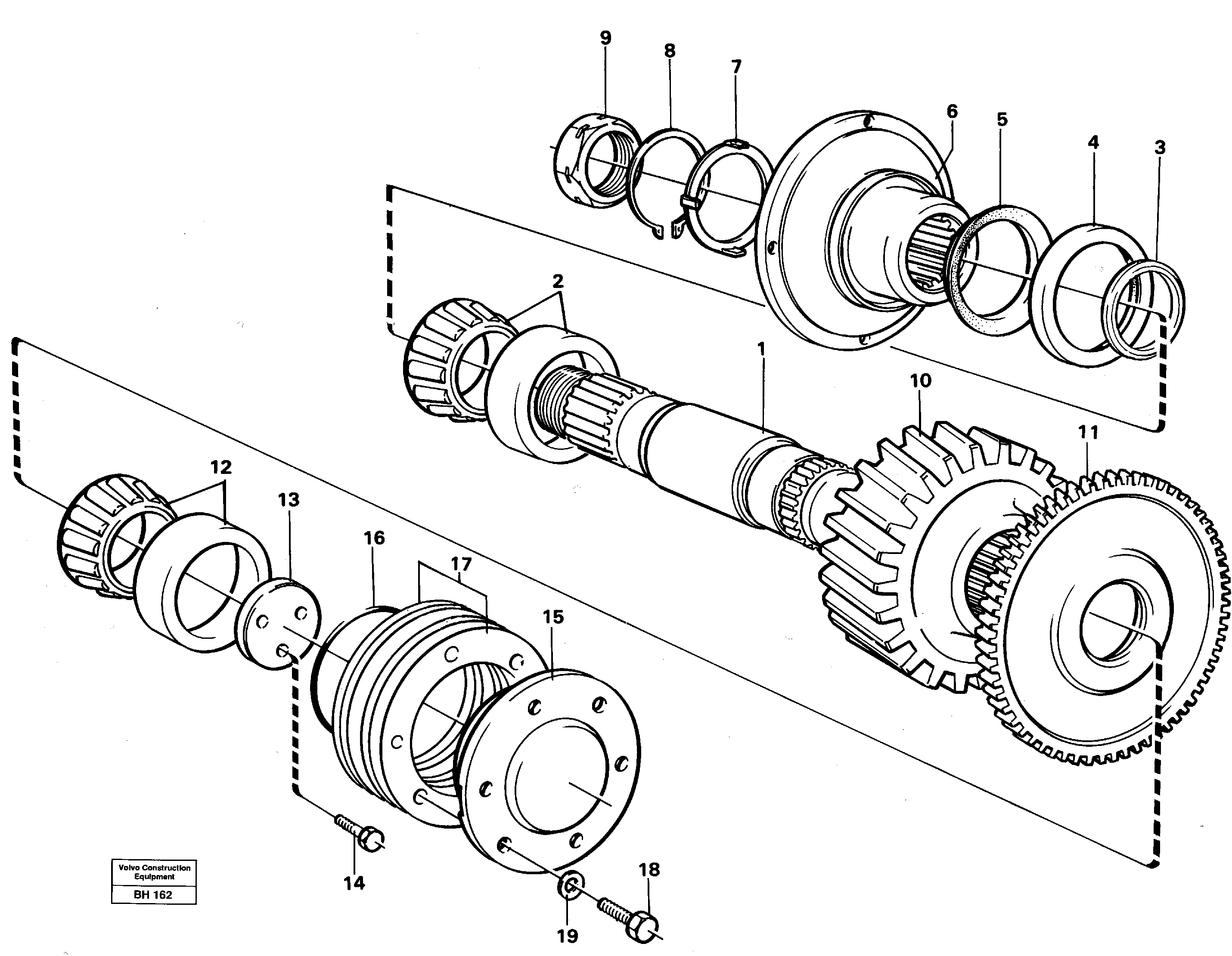 Upper shaft FL 650D — volvo parts diagram