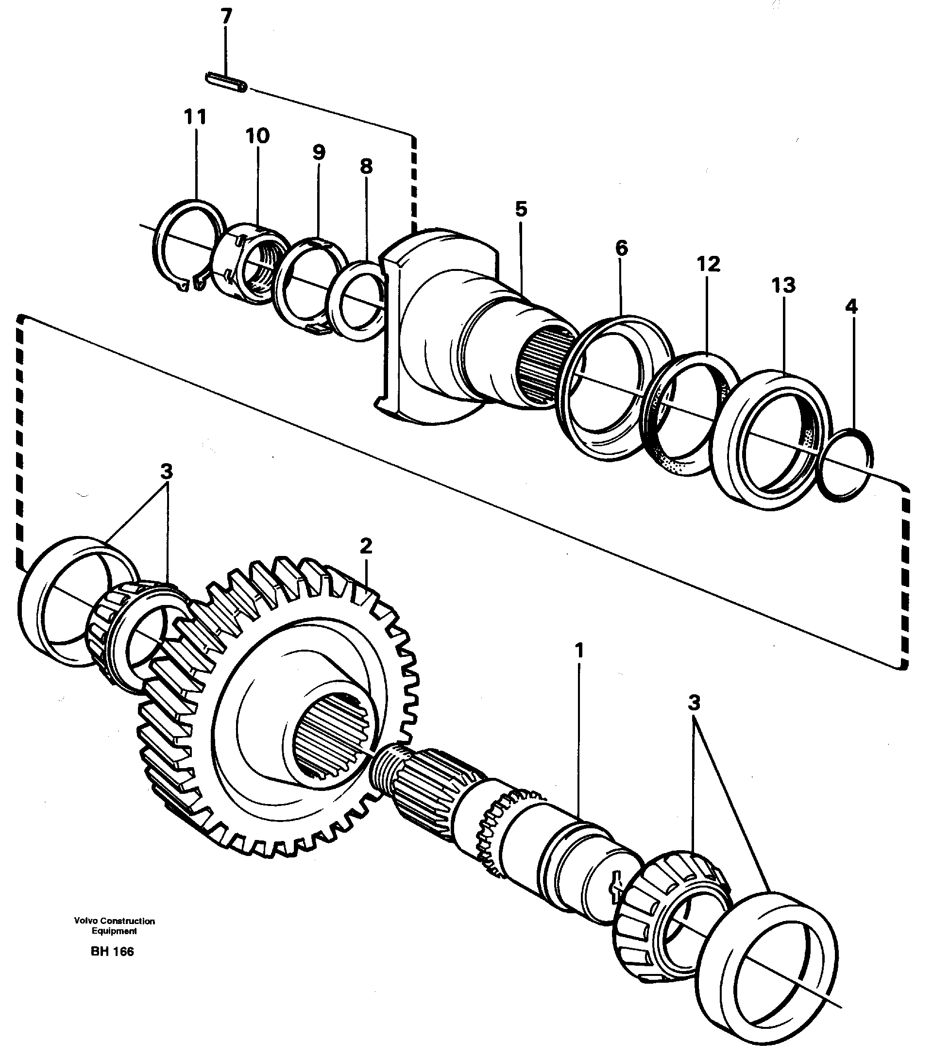 Lower shaft — volvo parts diagram