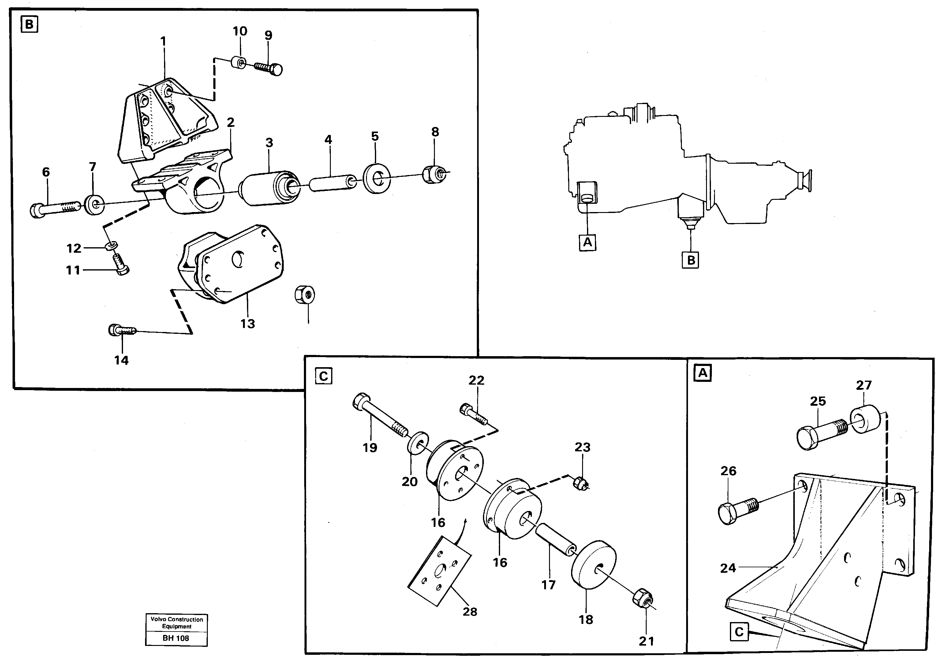 Engine mounting — volvo parts diagram