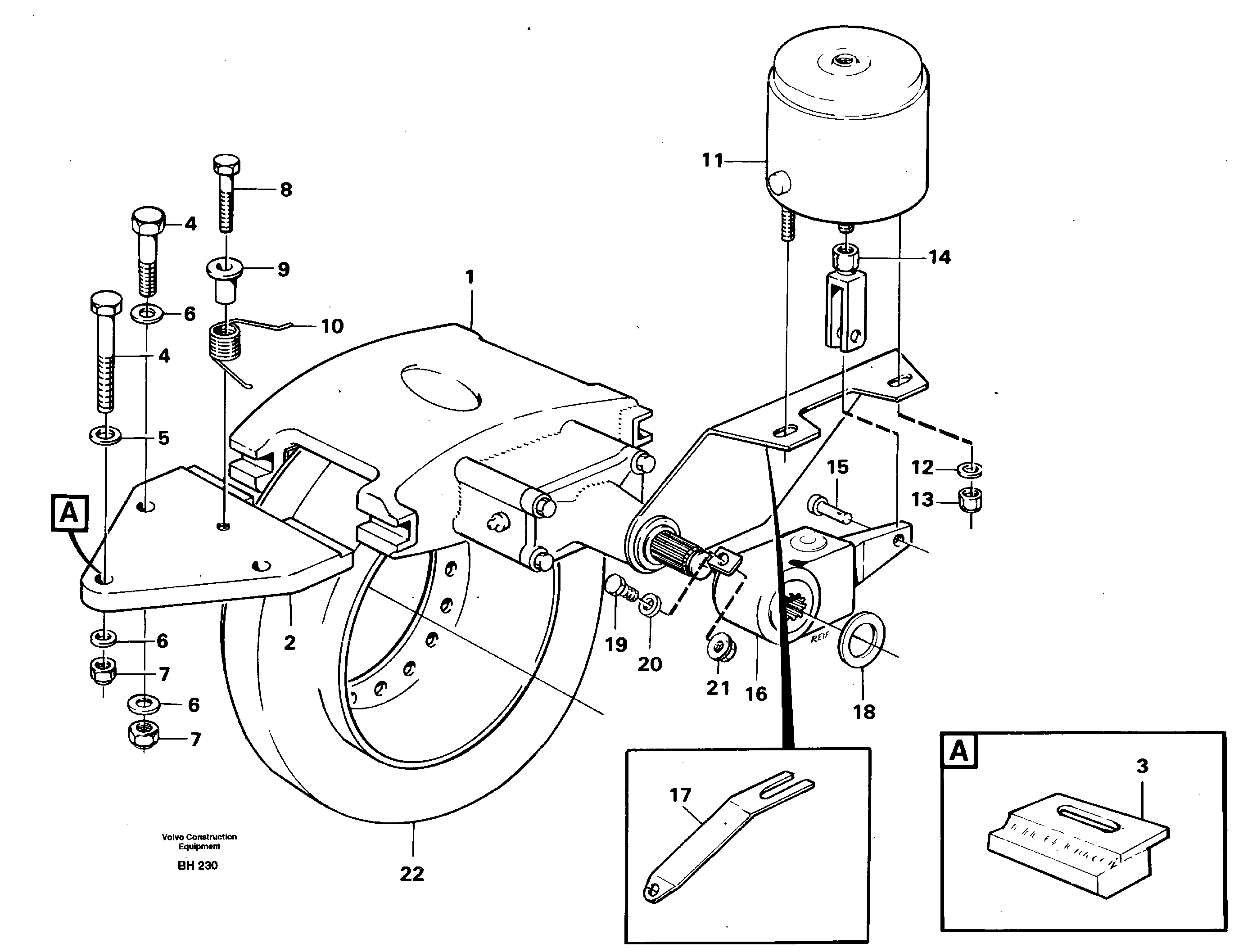 Universaljoint brake — volvo parts diagram