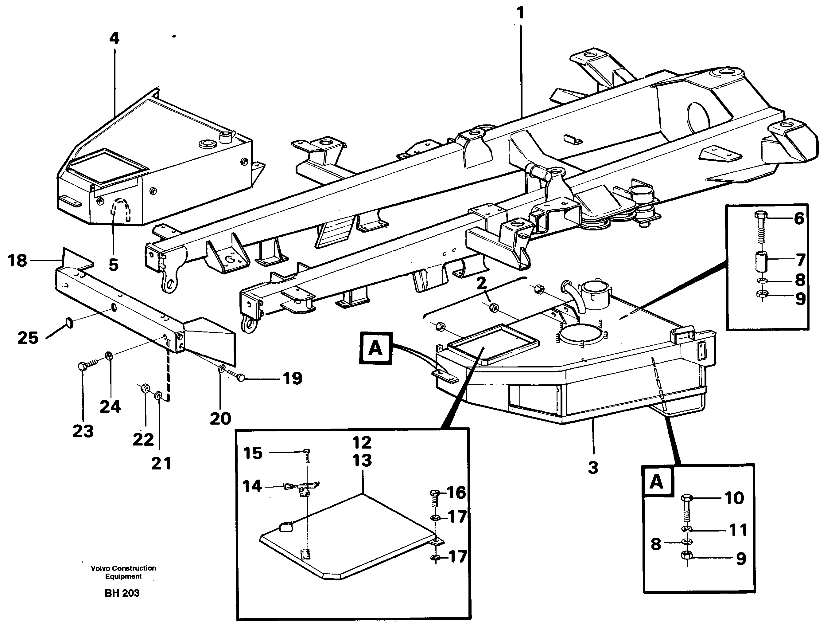 Front frame Assembly — volvo parts diagram