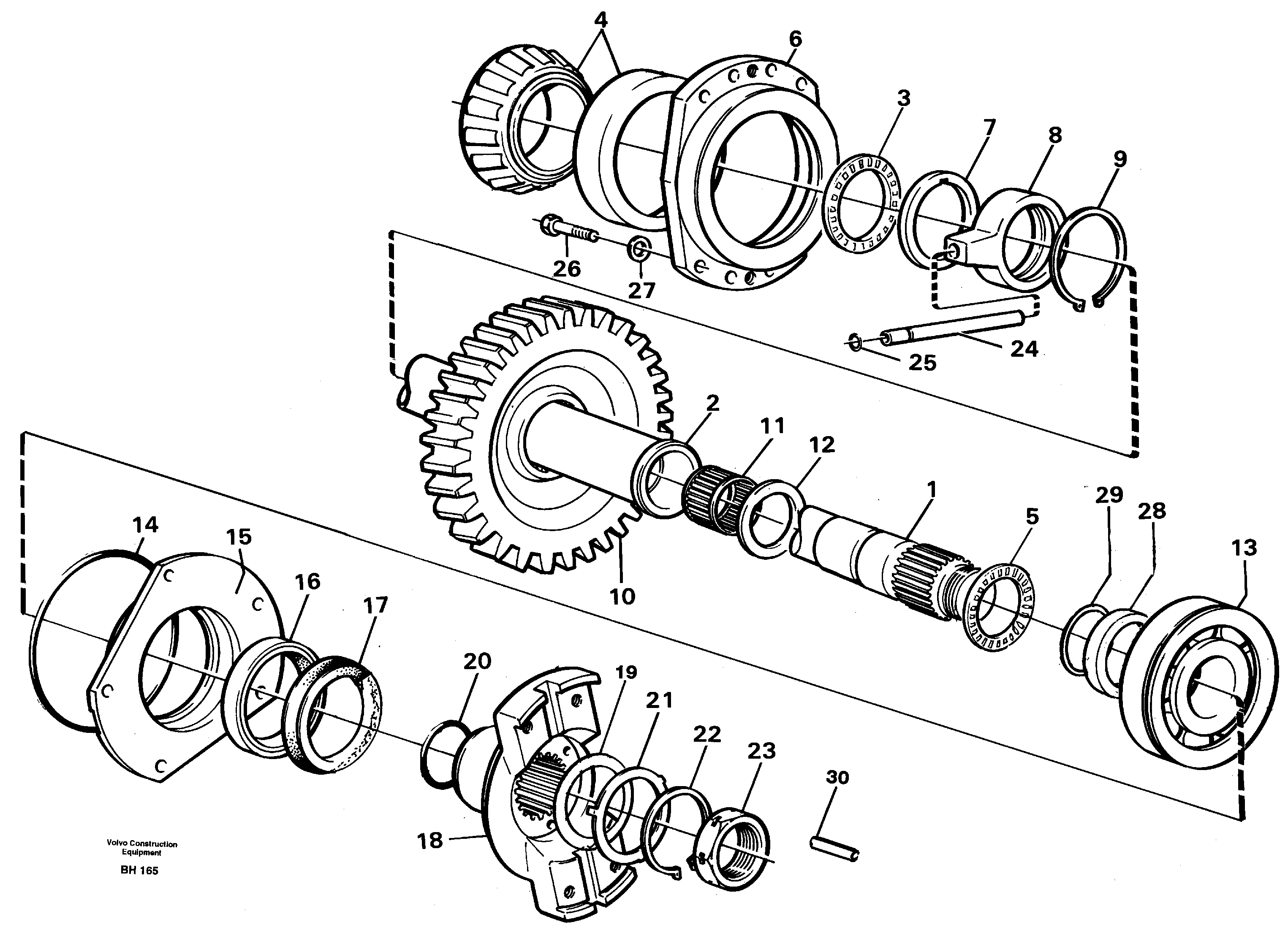Drive shaft drop box — volvo parts diagram