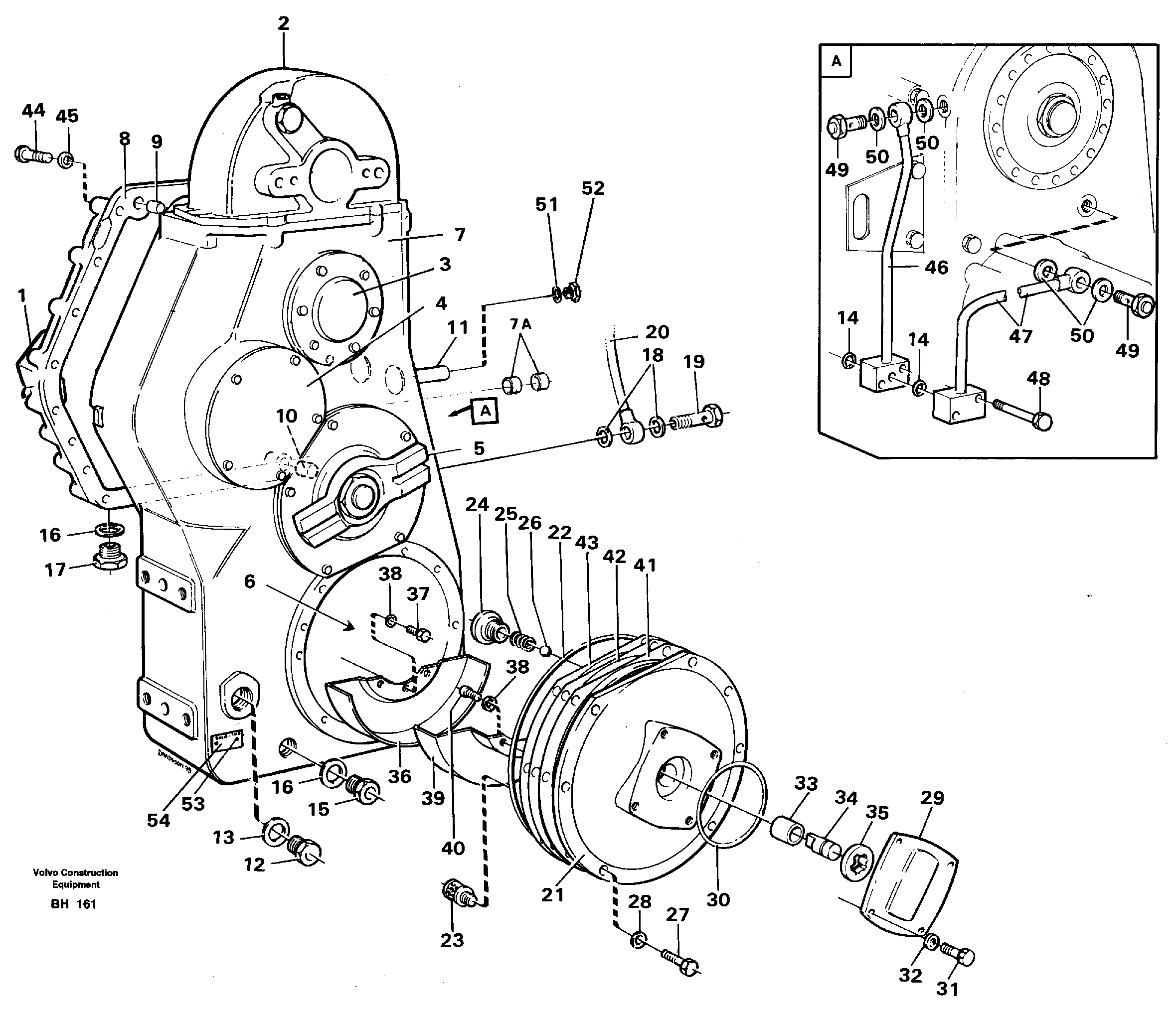 Transfer gear box 30898 — volvo parts diagram