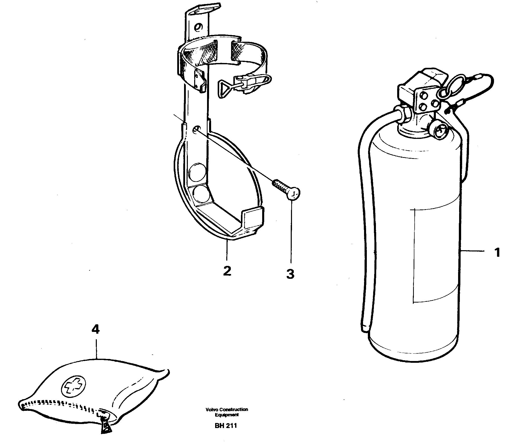 Emergency equipment 90389 — volvo parts diagram