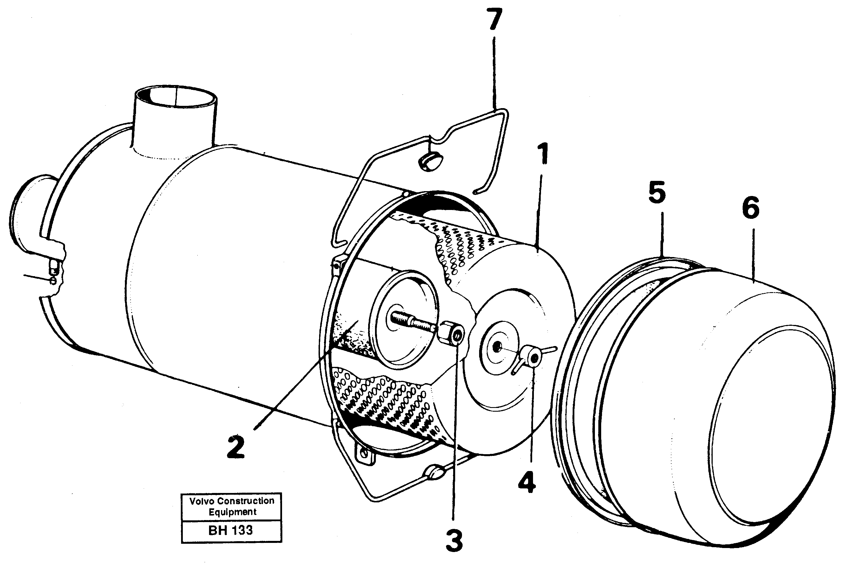 Air filter — volvo parts diagram