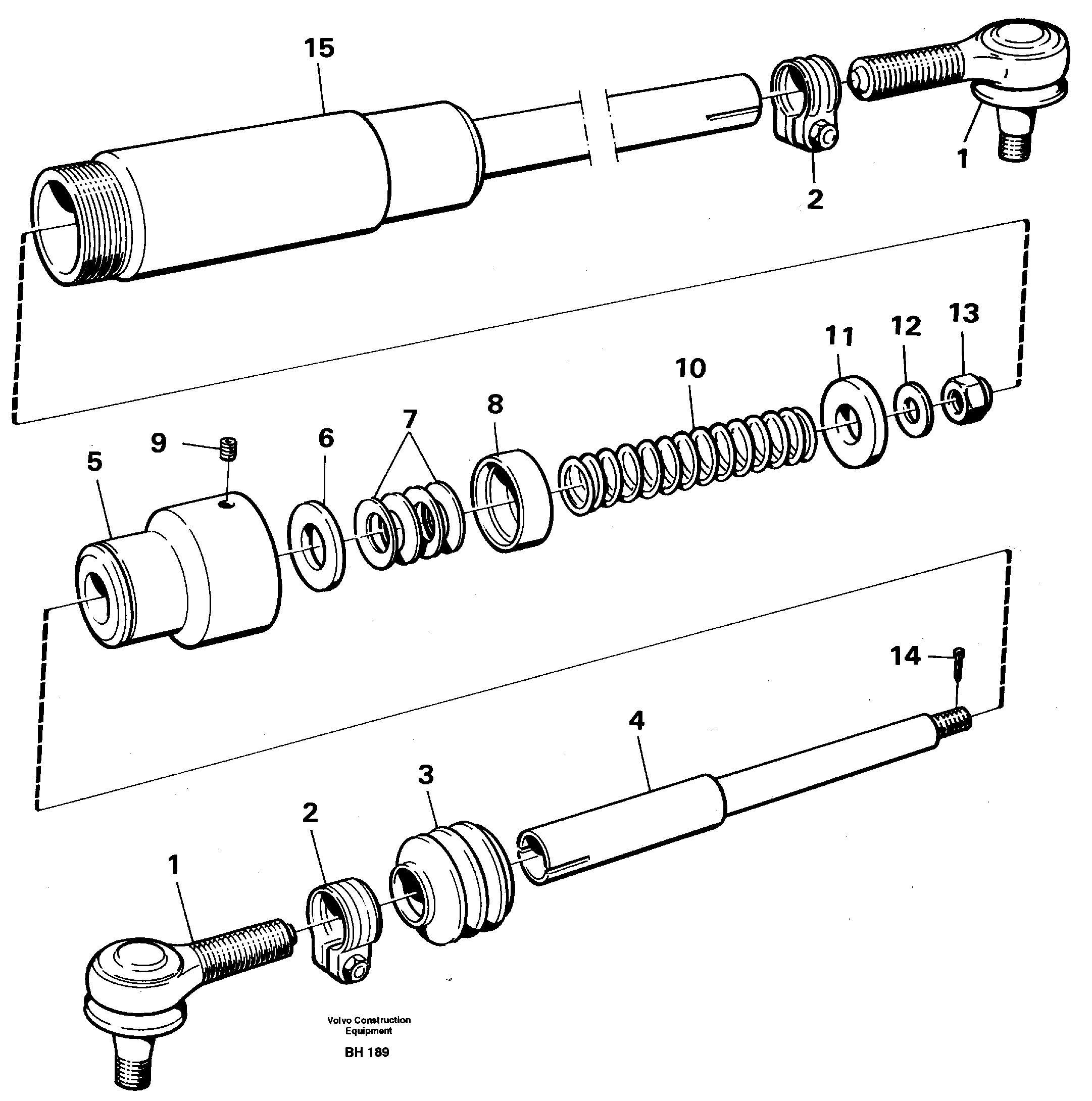 Drag rod — volvo parts diagram