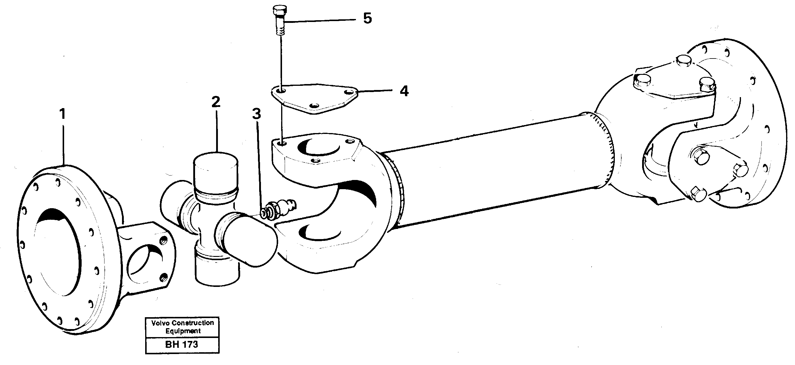 Propeller shaft — volvo parts diagram