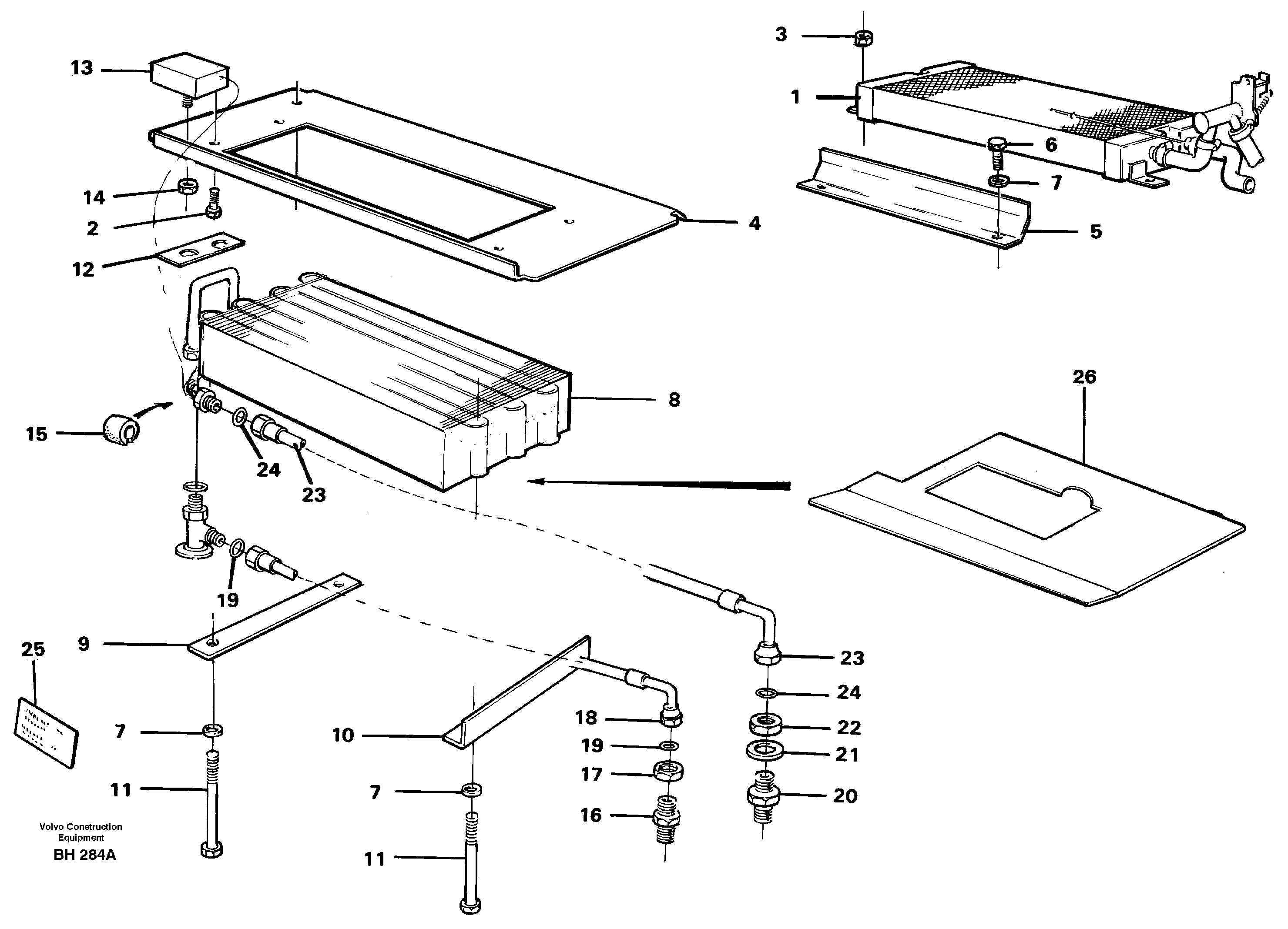 Air conditioning, climate unit 92469 — volvo parts diagram
