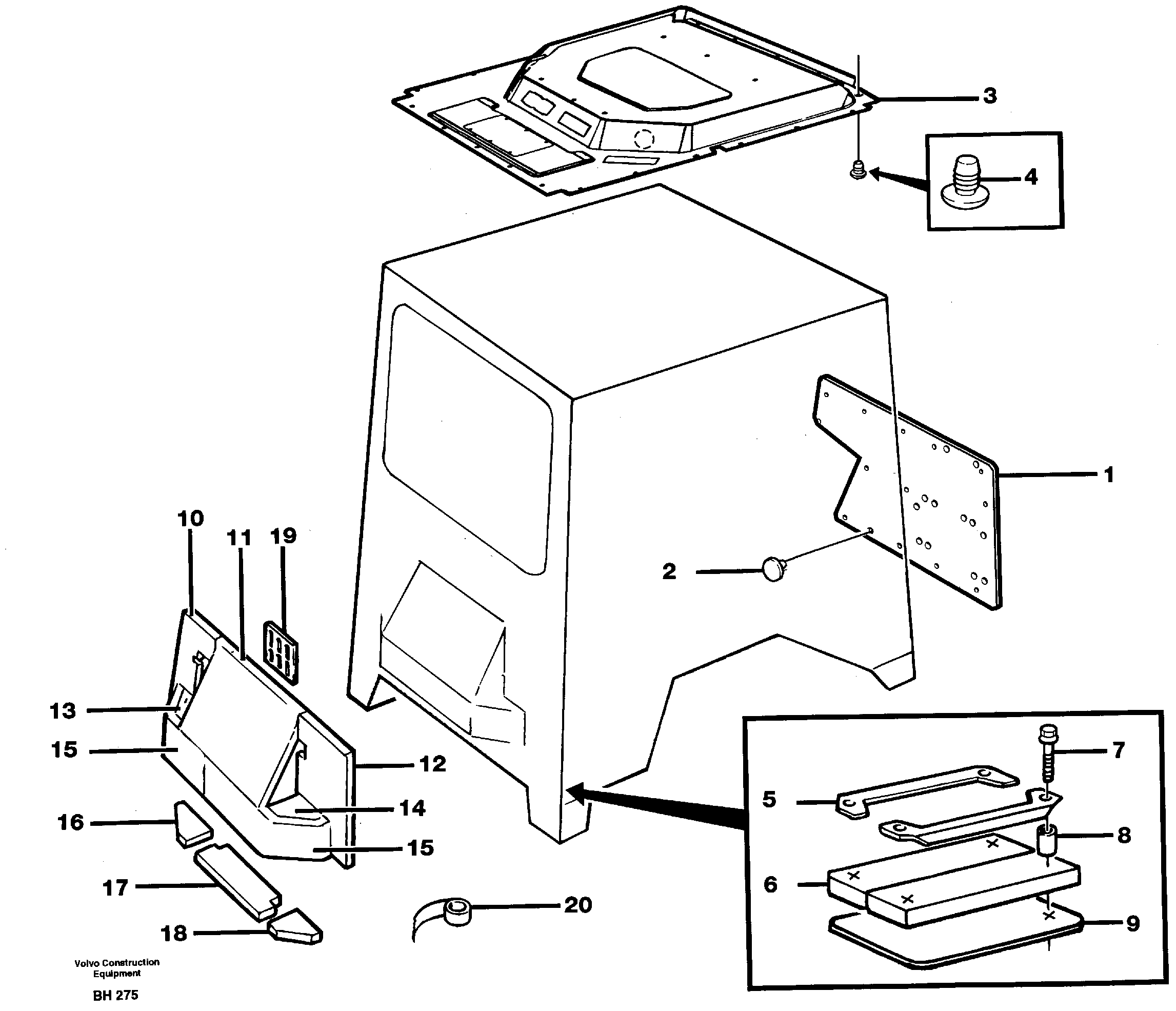 Insulation, upholstery — volvo parts diagram