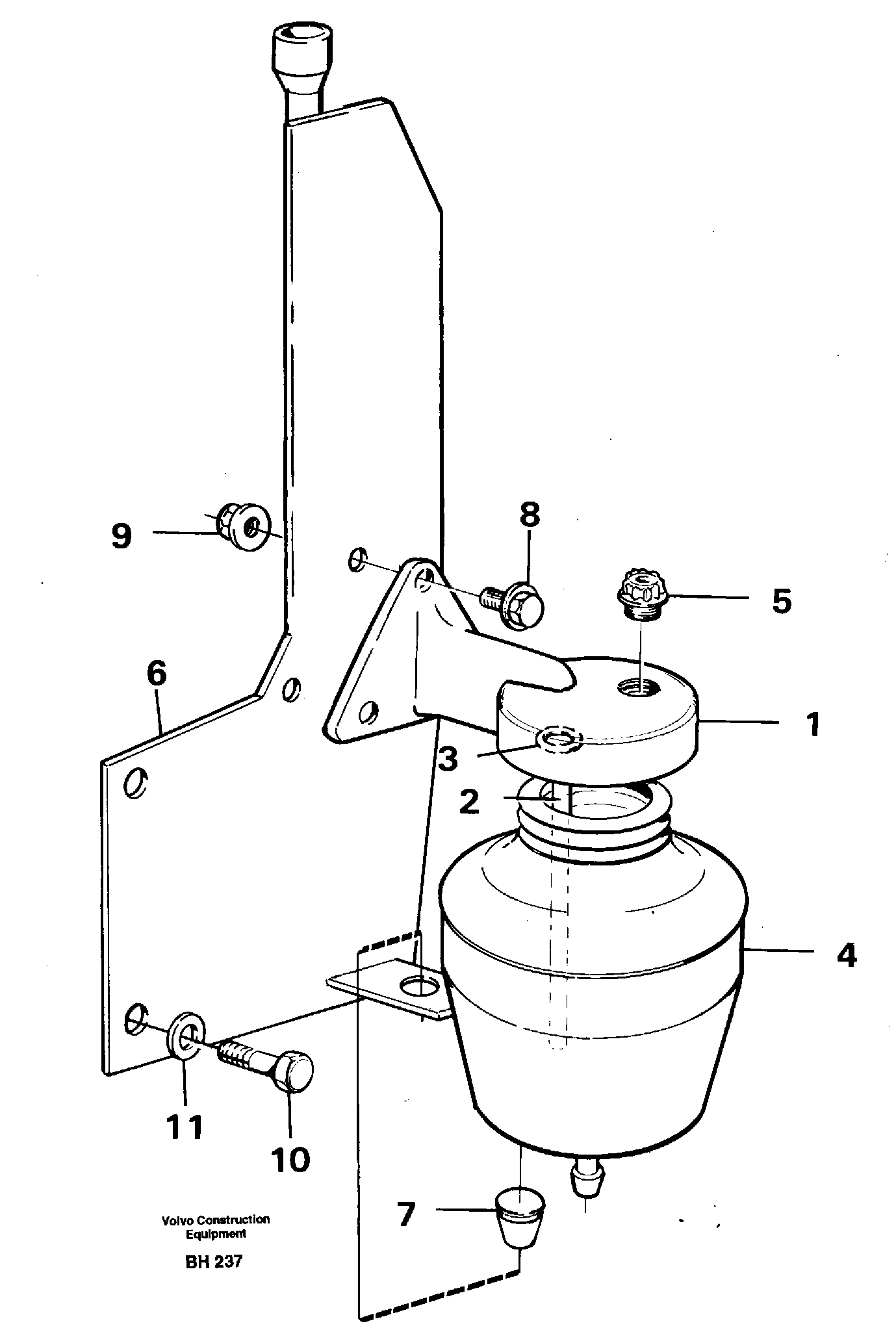 Anti-freeze reservoir — volvo parts diagram
