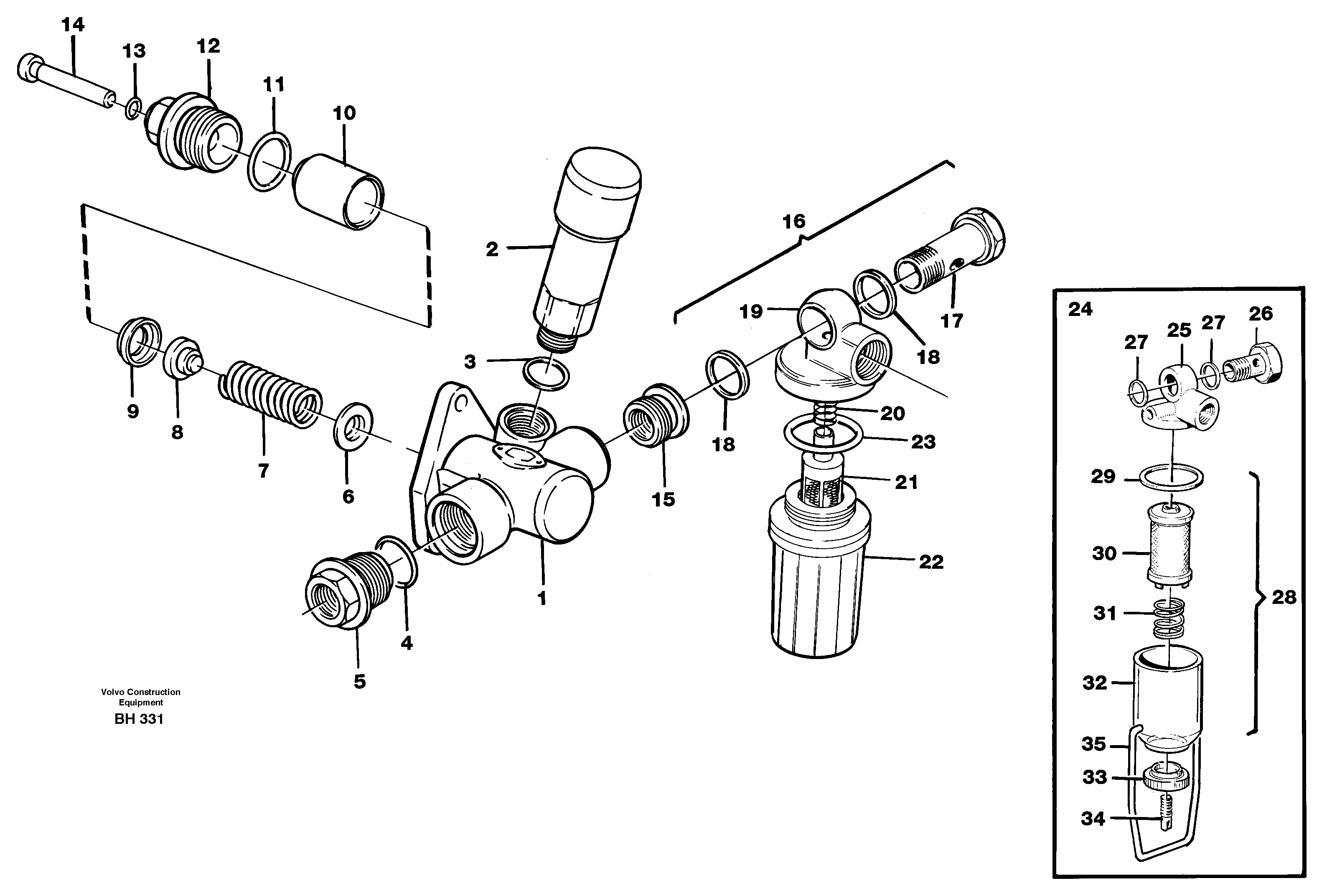 Feed pump  TD 73KFE — volvo parts diagram