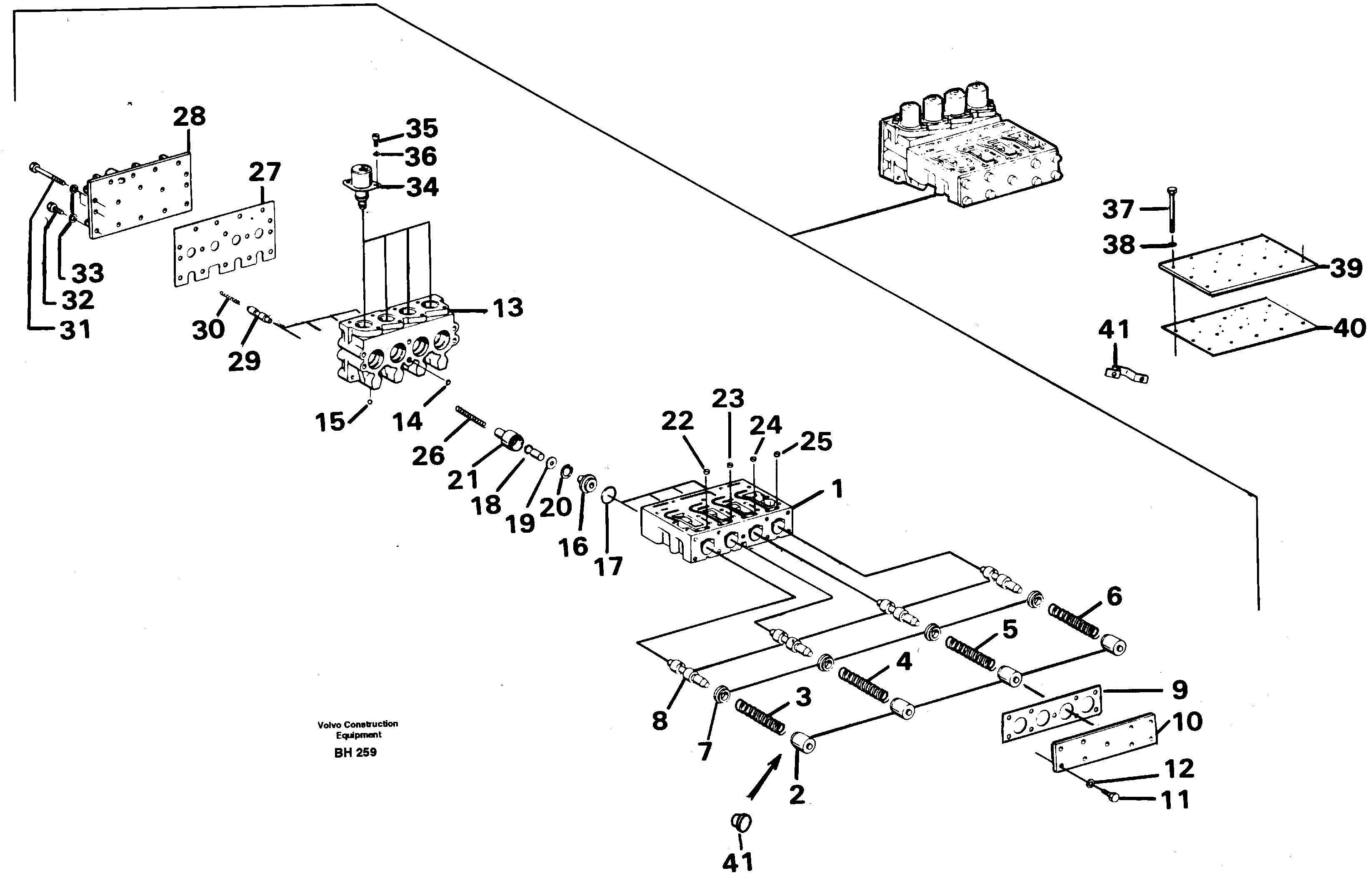 Valve block — volvo parts diagram
