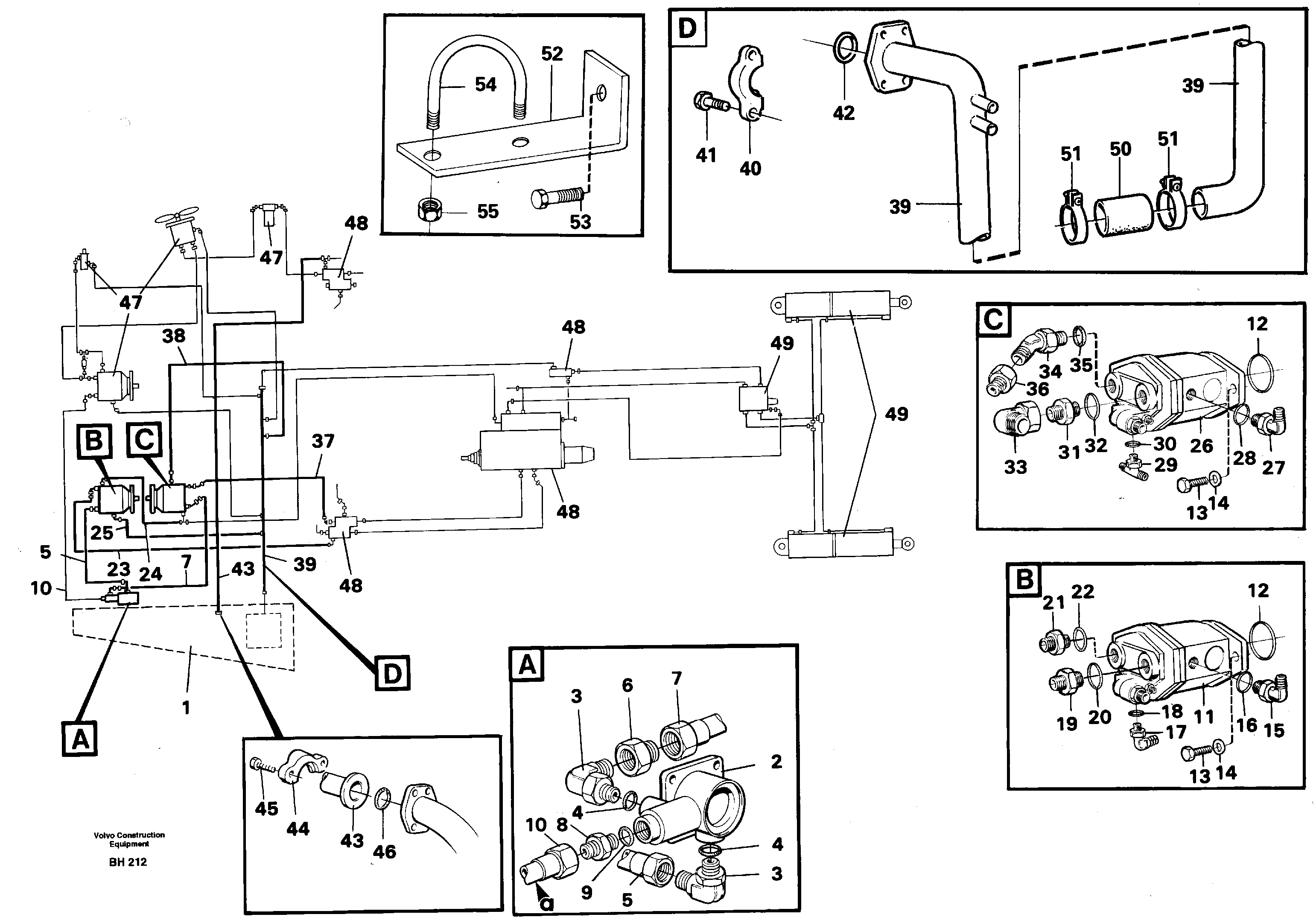 Hydraulic system — volvo parts diagram