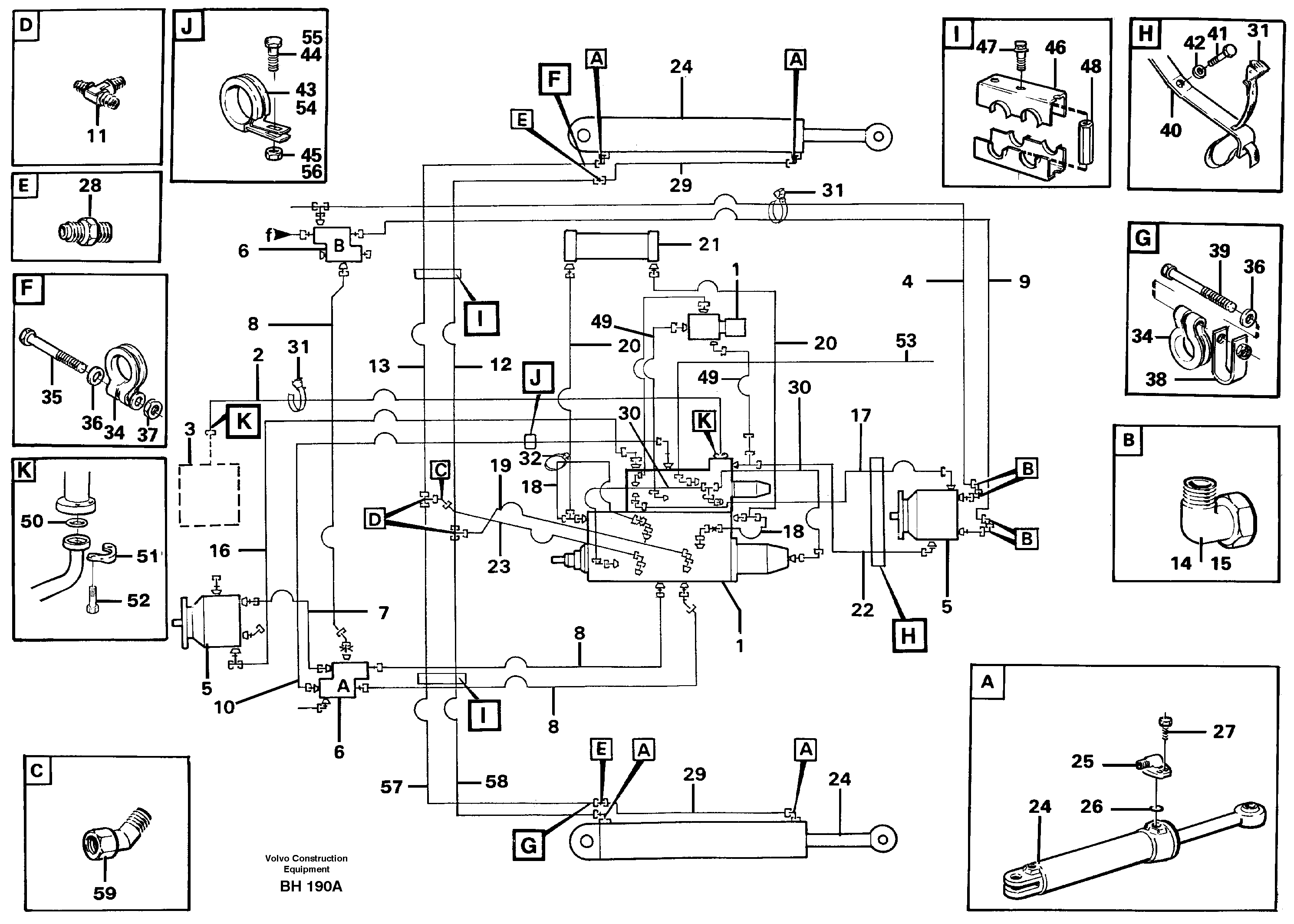 Steering system, pipes and hoses — volvo parts diagram