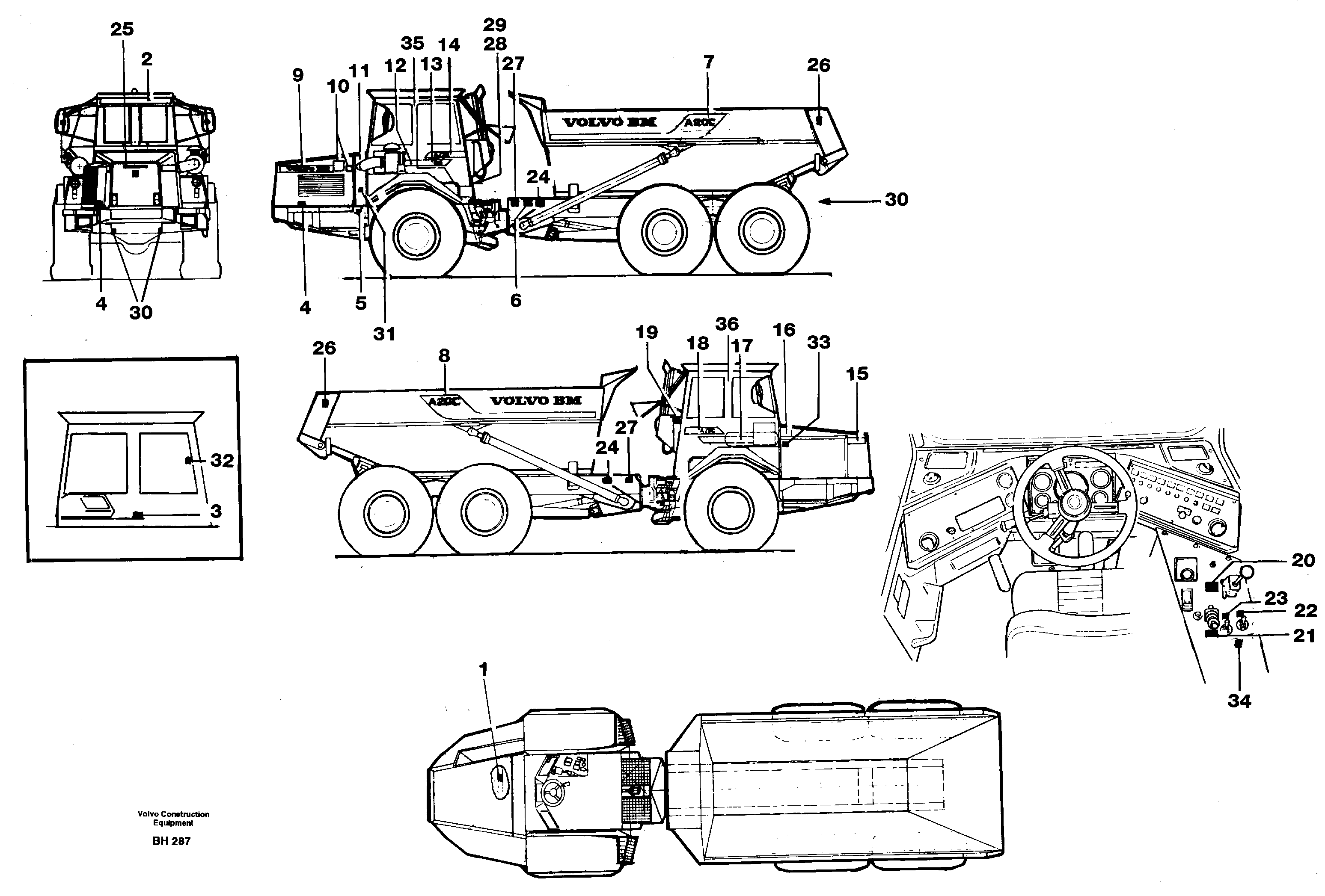 Decals — volvo parts diagram
