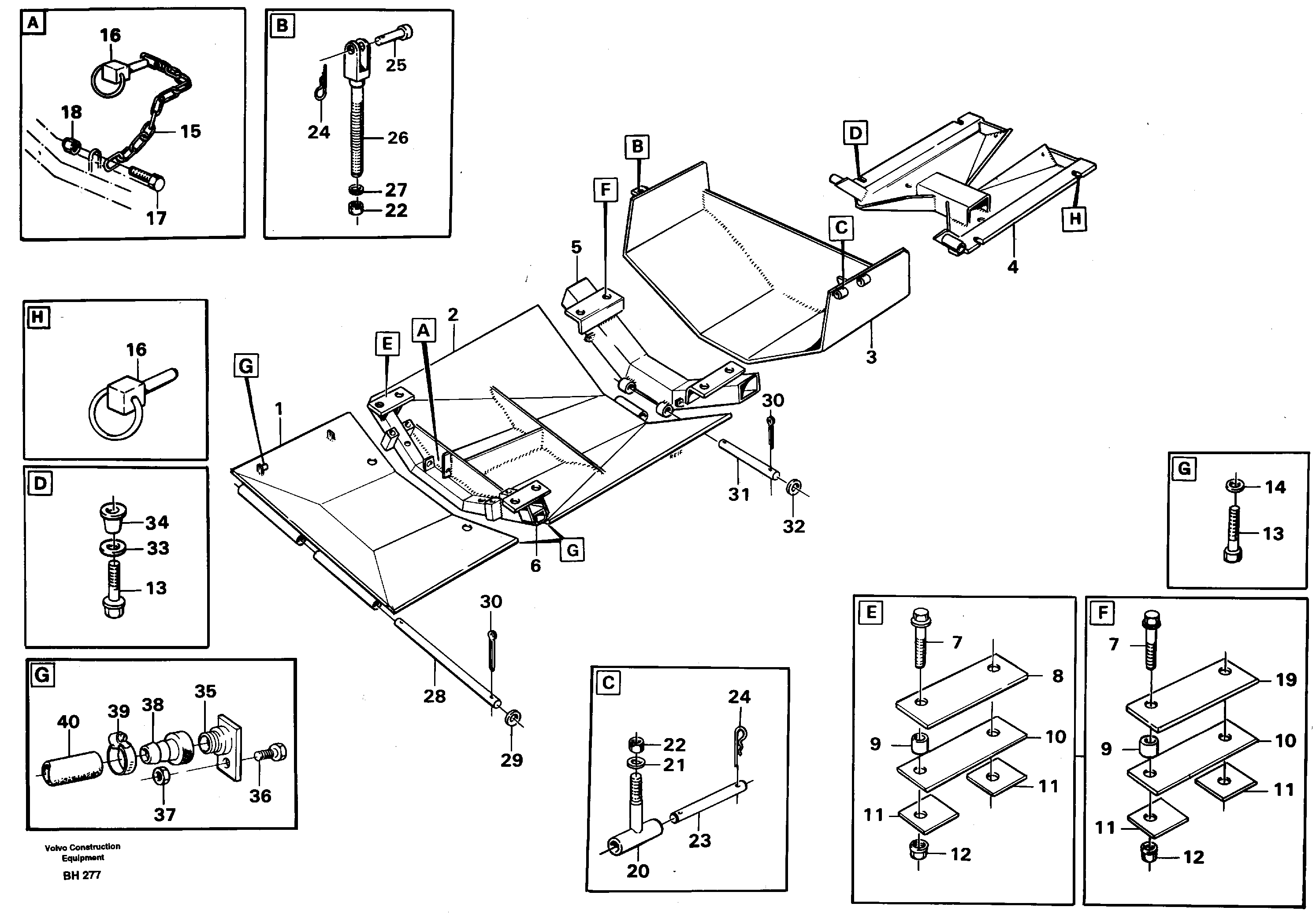 Protecting plates — volvo parts diagram