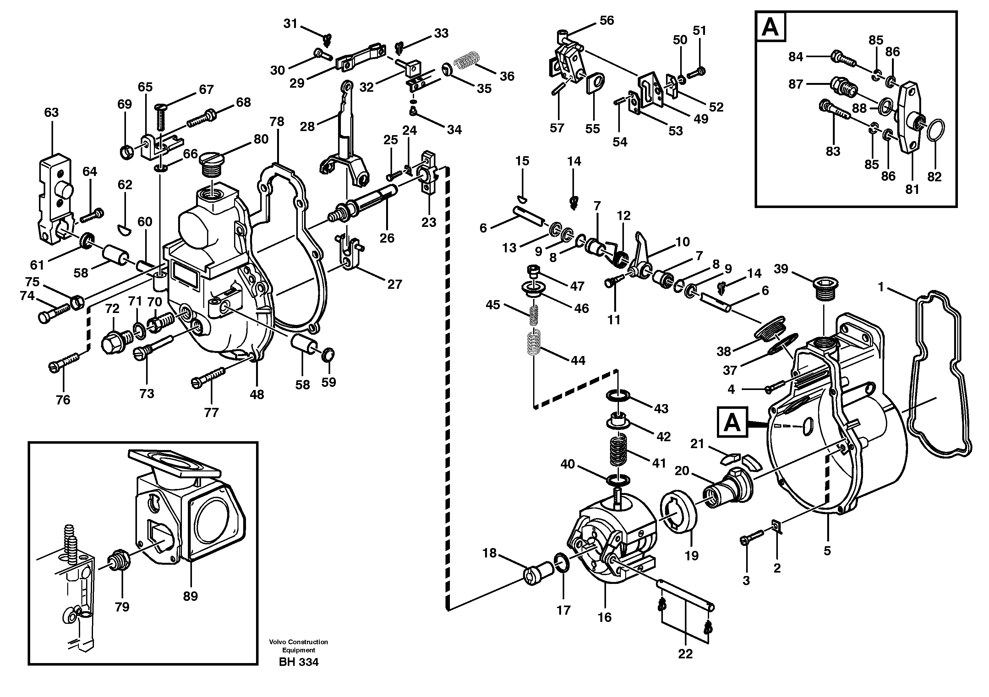 Centrifugal governor  TD73KFE — volvo parts diagram